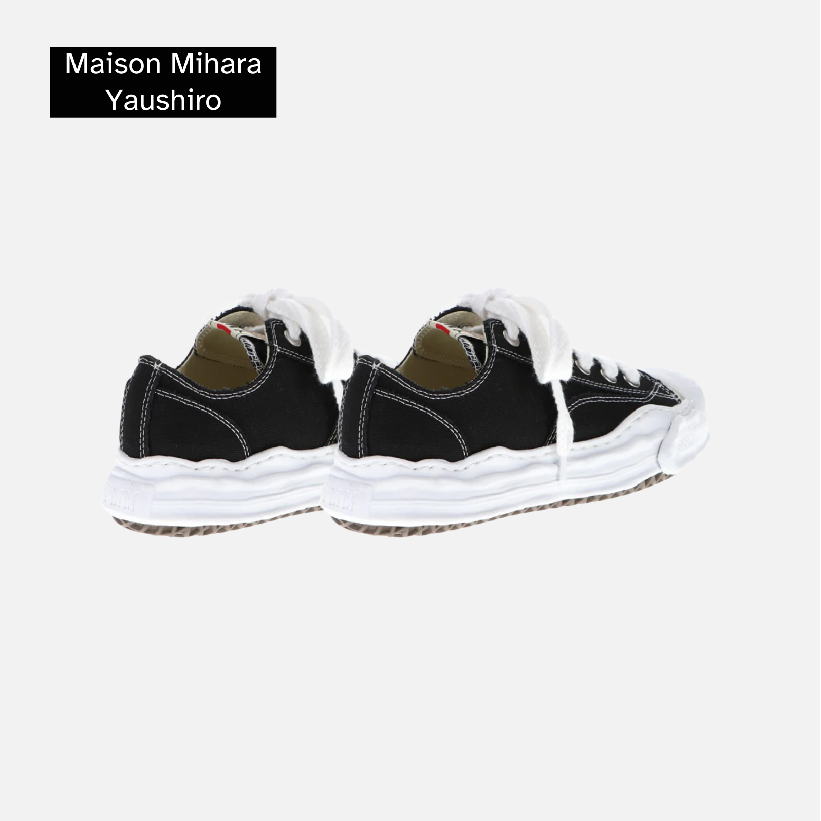 Maison Mihara Yasuhiro Hank OG Sole Canvas Low 'Black White'