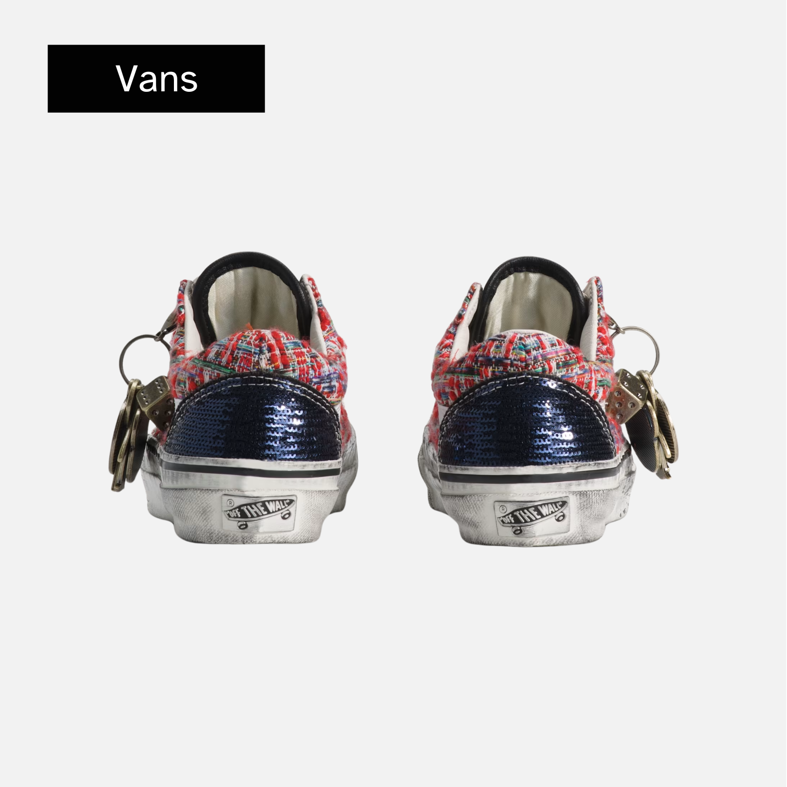 Vans Old Skool Premium Charms 'Red Black'