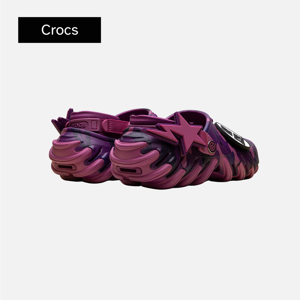 BAPE x Crocs Echo RO Clog 'Purple Camo'