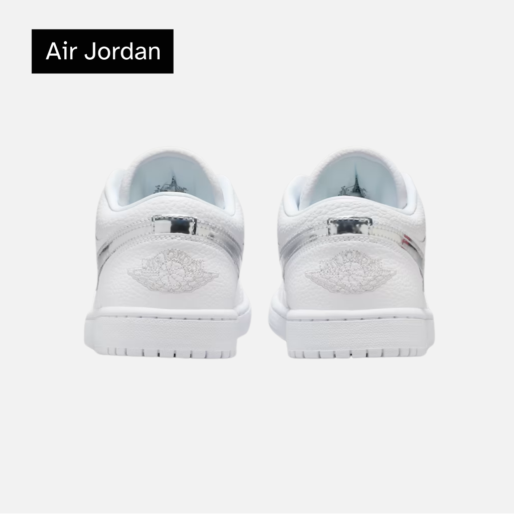 Air Jordan Wmns 1 Low SE 'White Metallic Silver'