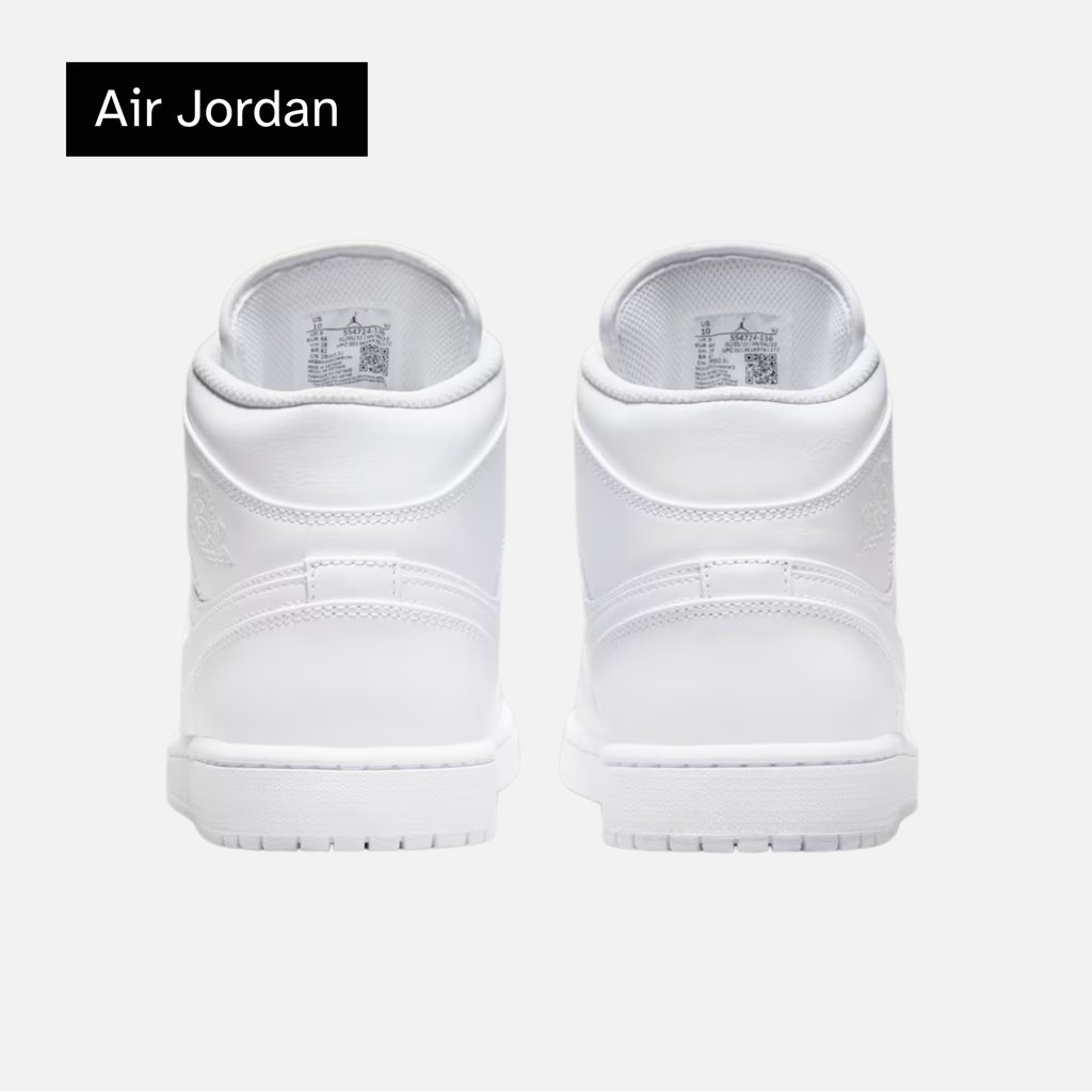 Air Jordan 1 Mid 'Triple White'