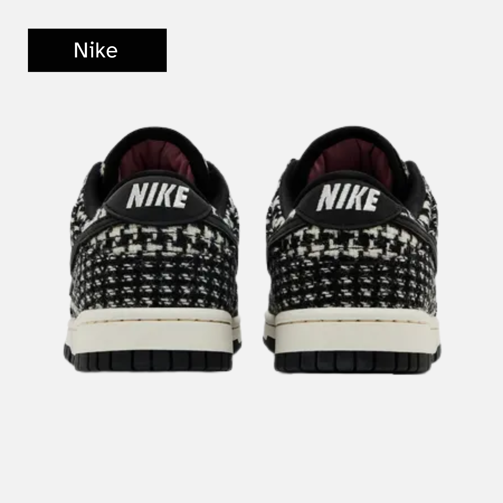 Harris Tweed x Nike Wmns Dunk Low 'Black Phantom'