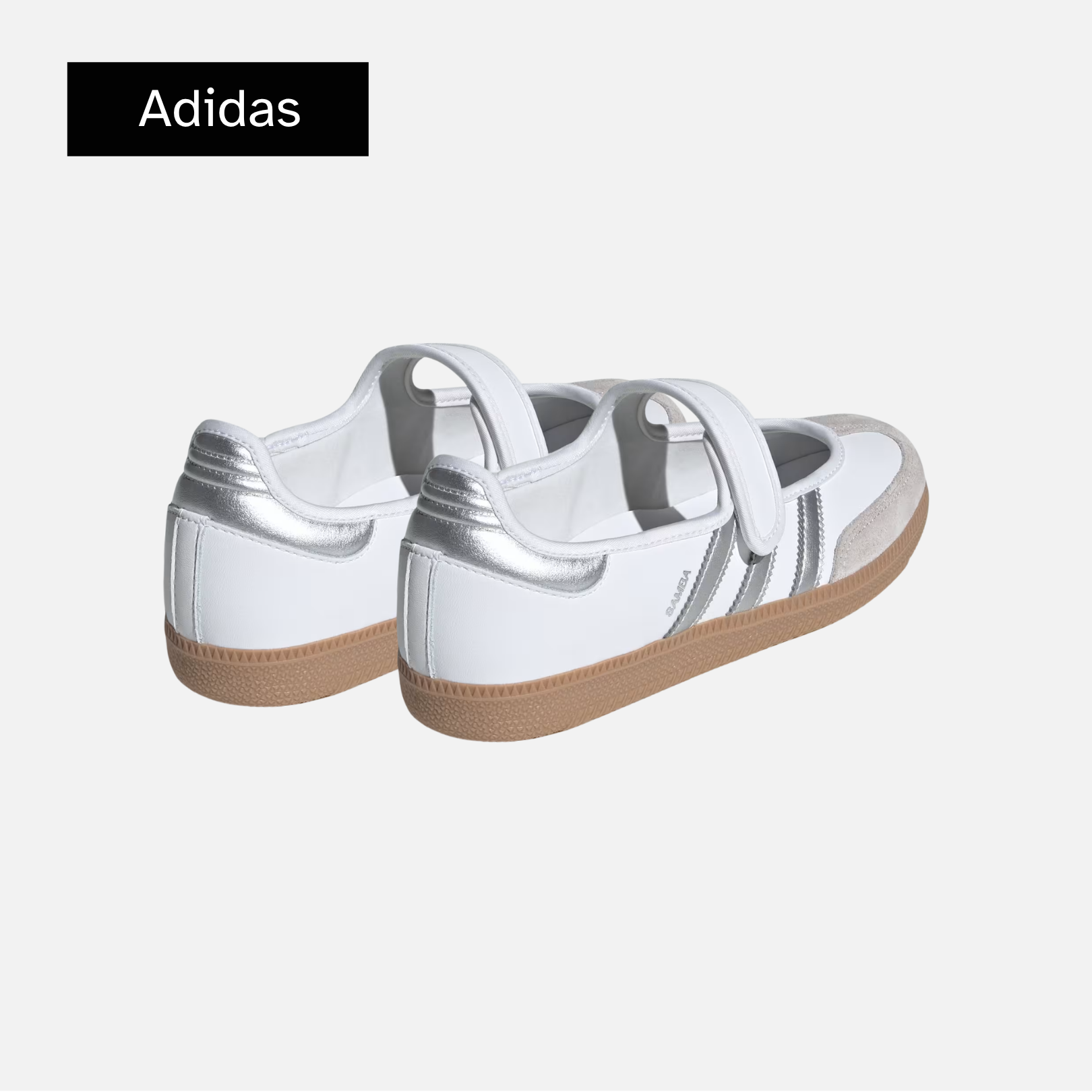adidas Wmns Samba Jane 'Footwear White Silver Metallic Gum'