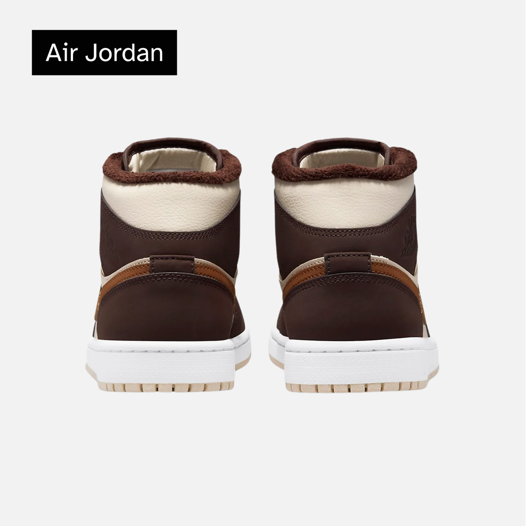 Wmns Air Jordan 1 Mid SE 'Cream Dark Chocolate'