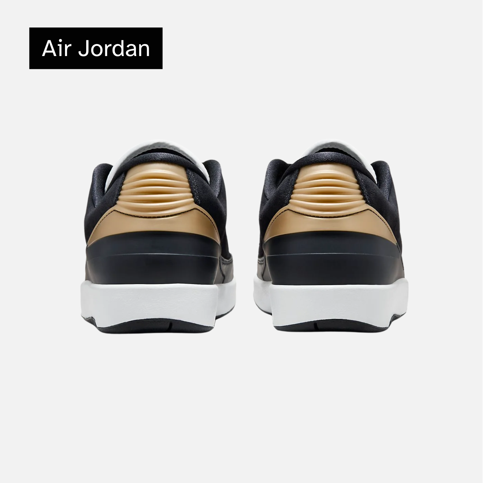 Wmns Air Jordan 2 Retro Low 'Black Metallic Gold'