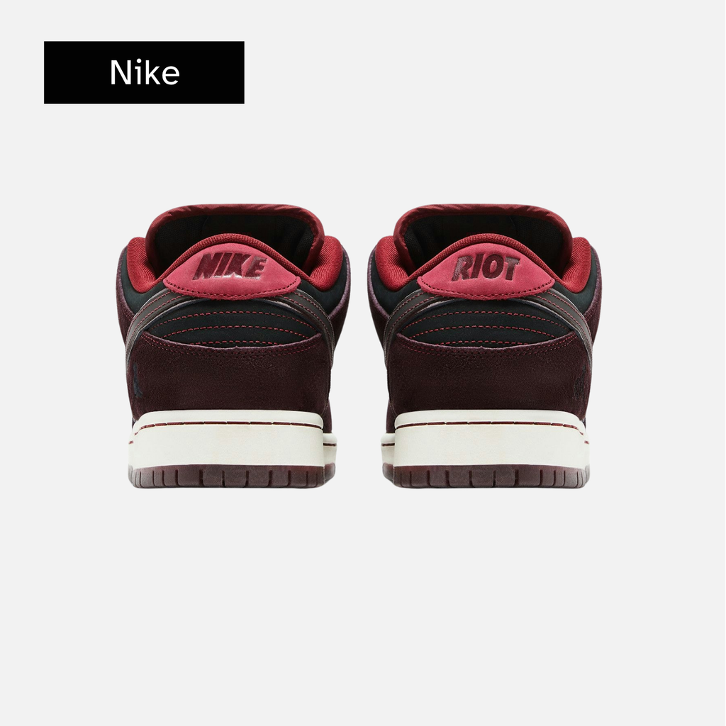 RIOT Skateshop x Nike Dunk Low Pro SB QS 'Mahogany Dark Beetroot'