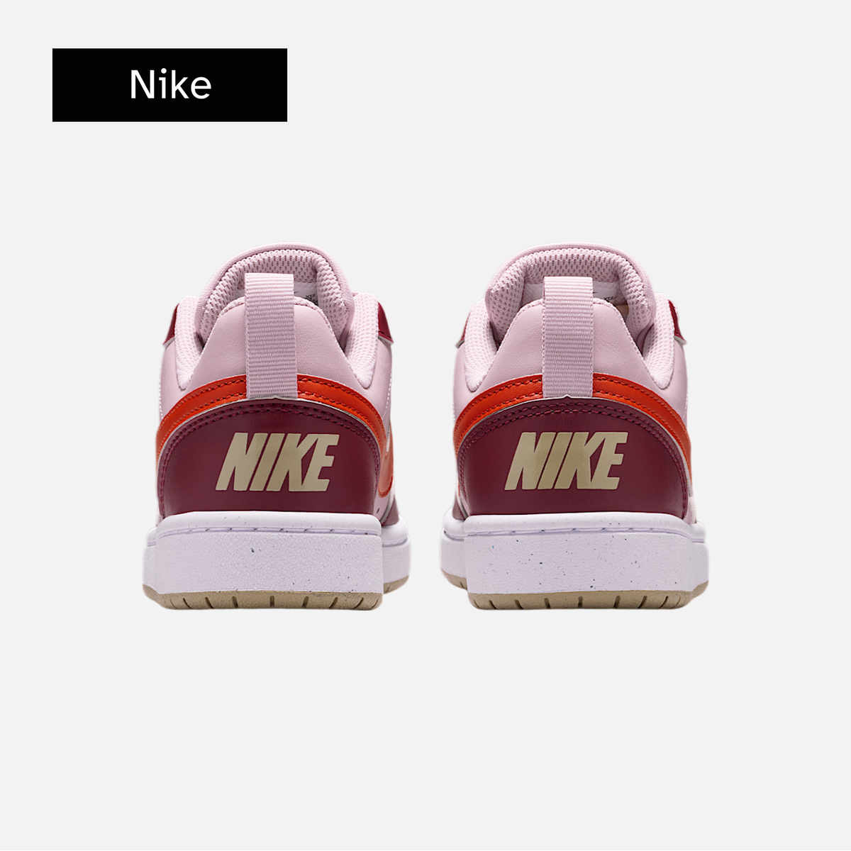 Nike Borough Low Recraft GS 'Dark Team Red Particle Rose'