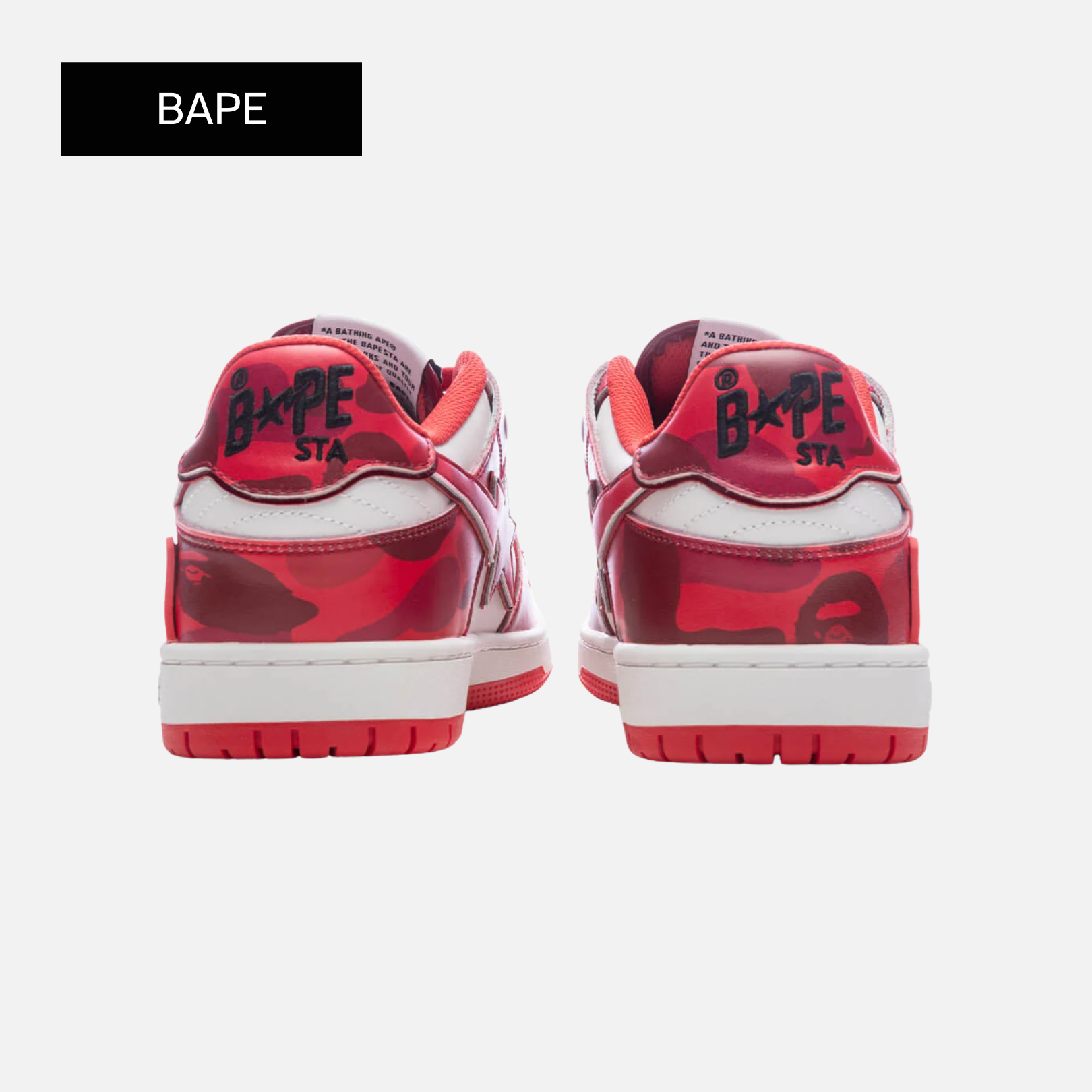 BAPE Sk8 Sta #5 'Red'