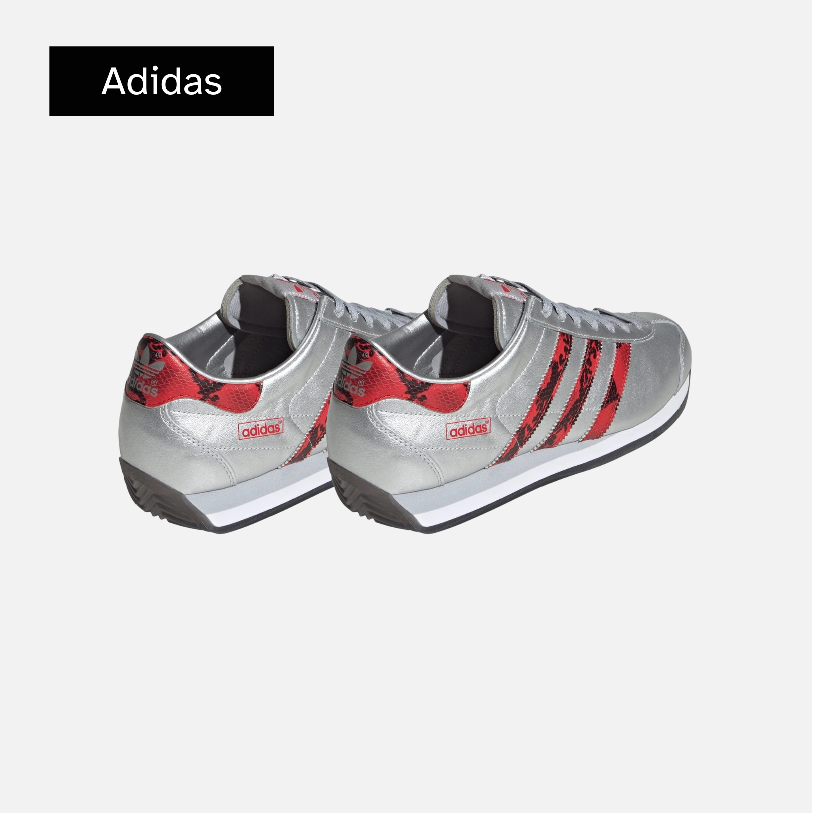 Country Japan 'Snakeskin Pack - Silver Metallic Scarlet'
