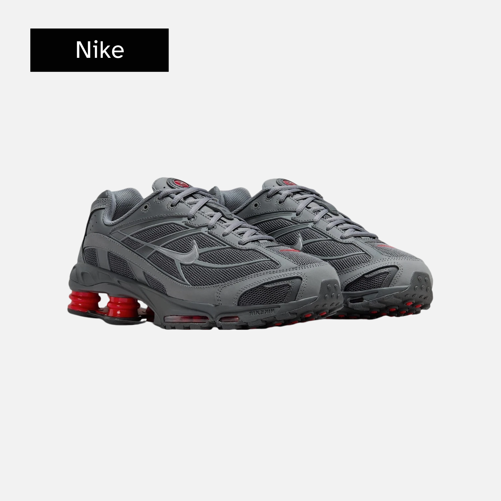 Nike Shox Ride 2 'Smoke Grey University Red'