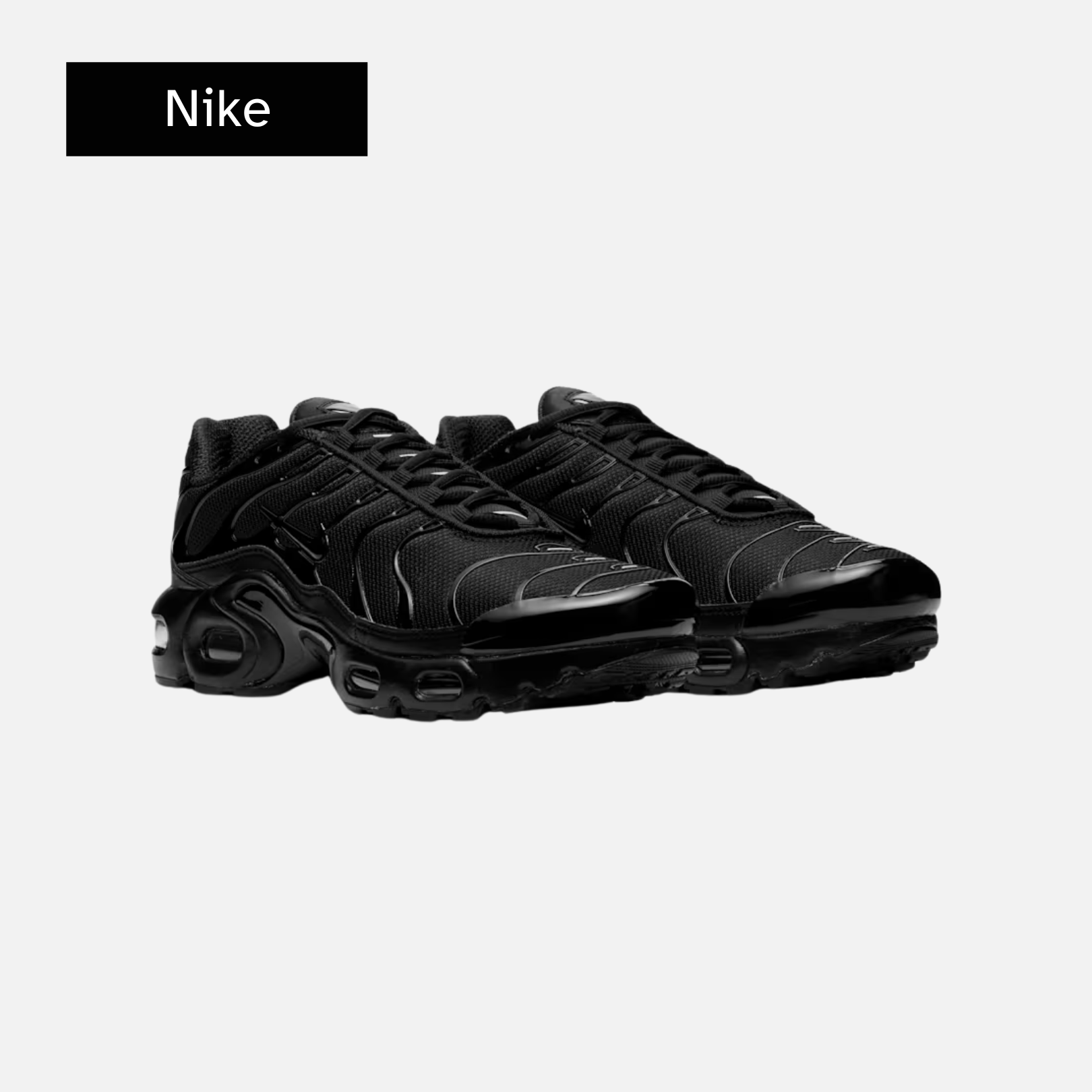 Nike Air Max Plus GS 'Triple Black'