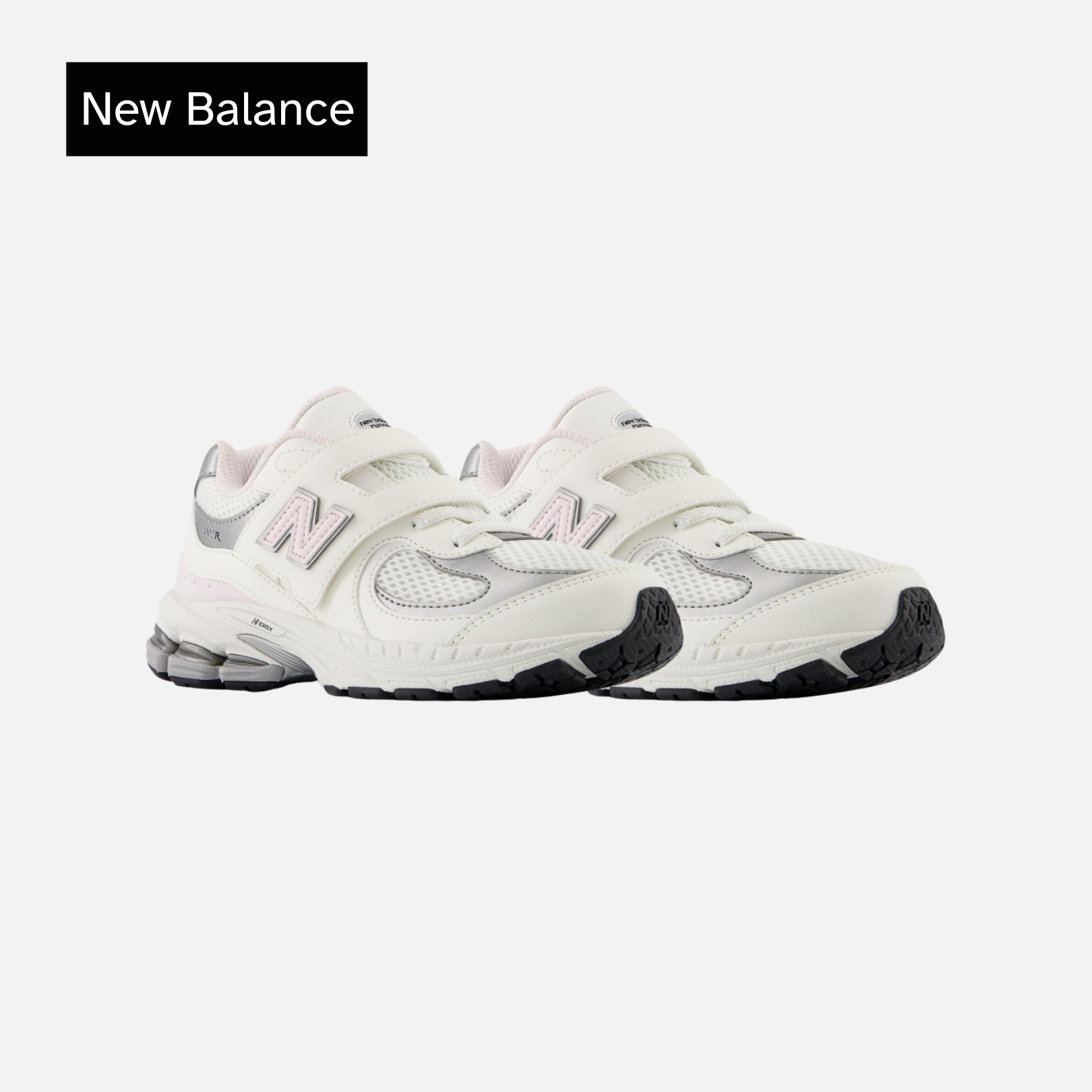 New Balance 2002R Hook & Loop Little Kid 'Sea Salt Pink Granite'