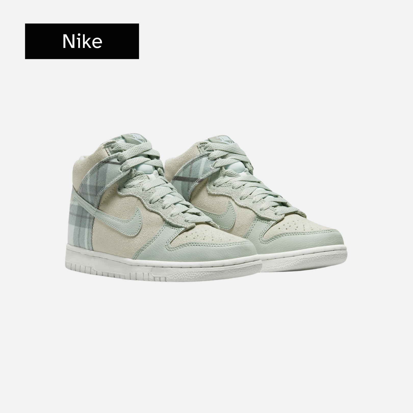 Dunk High SE GS 'Mint Plaid'