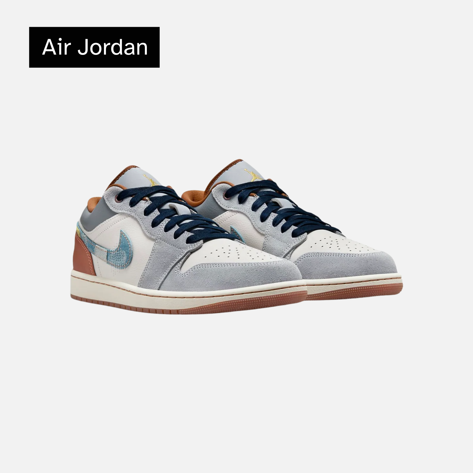 Air Jordan 1 Low SE 'Repaired Denim Swoosh'
