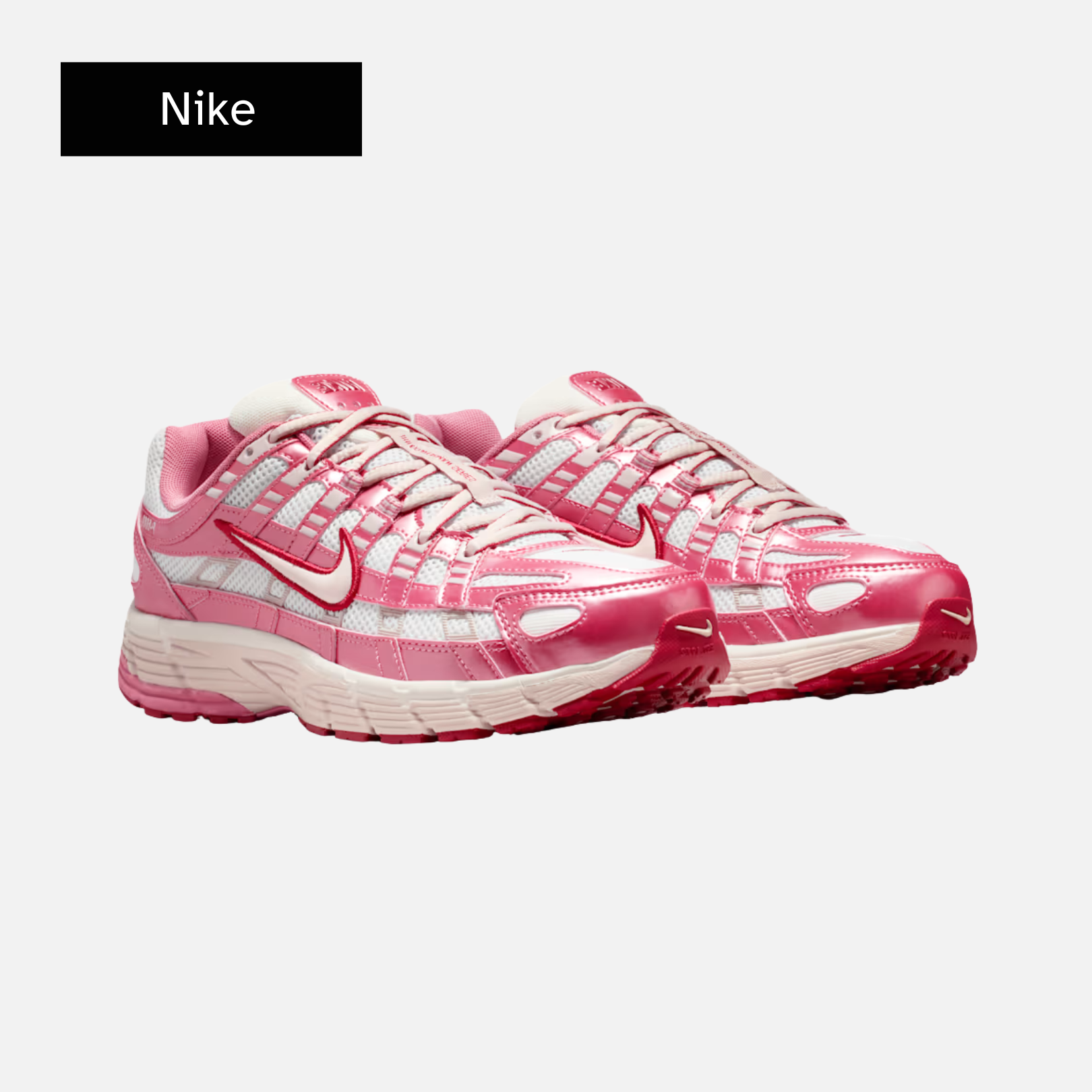 Nike Wmns P-6000 'Summit White Slit Red'