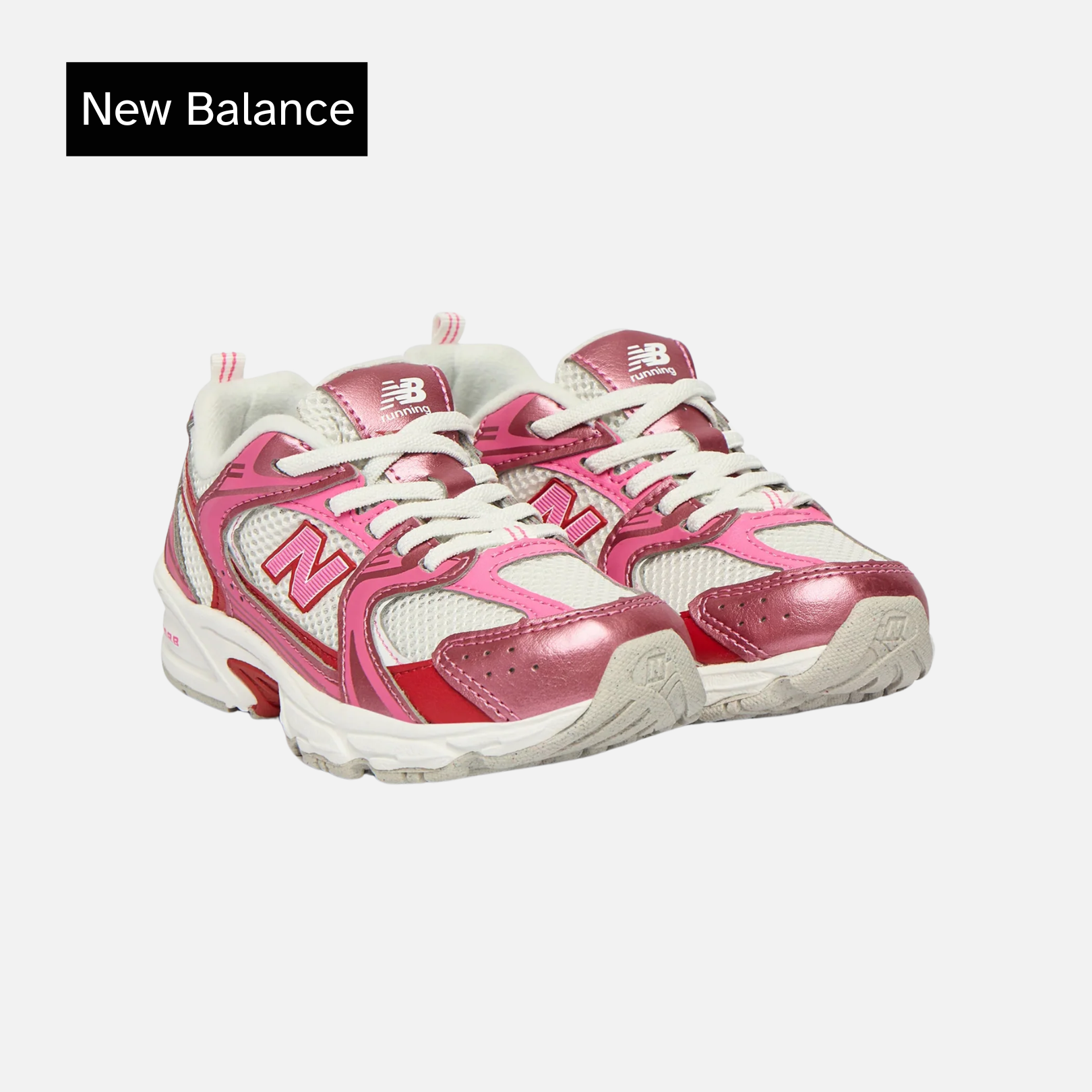 New Balance 530 Lace Pink Satin Shadow Red GS