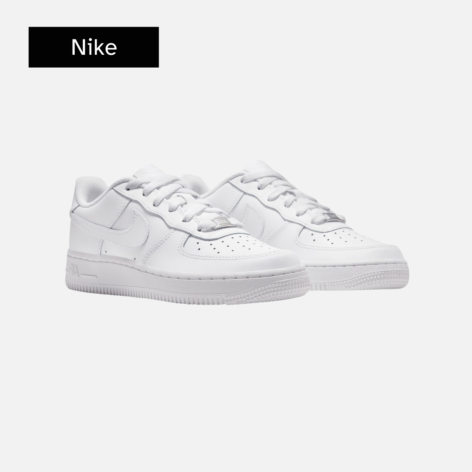 Nike Air Force 1 LE GS 'Triple White'