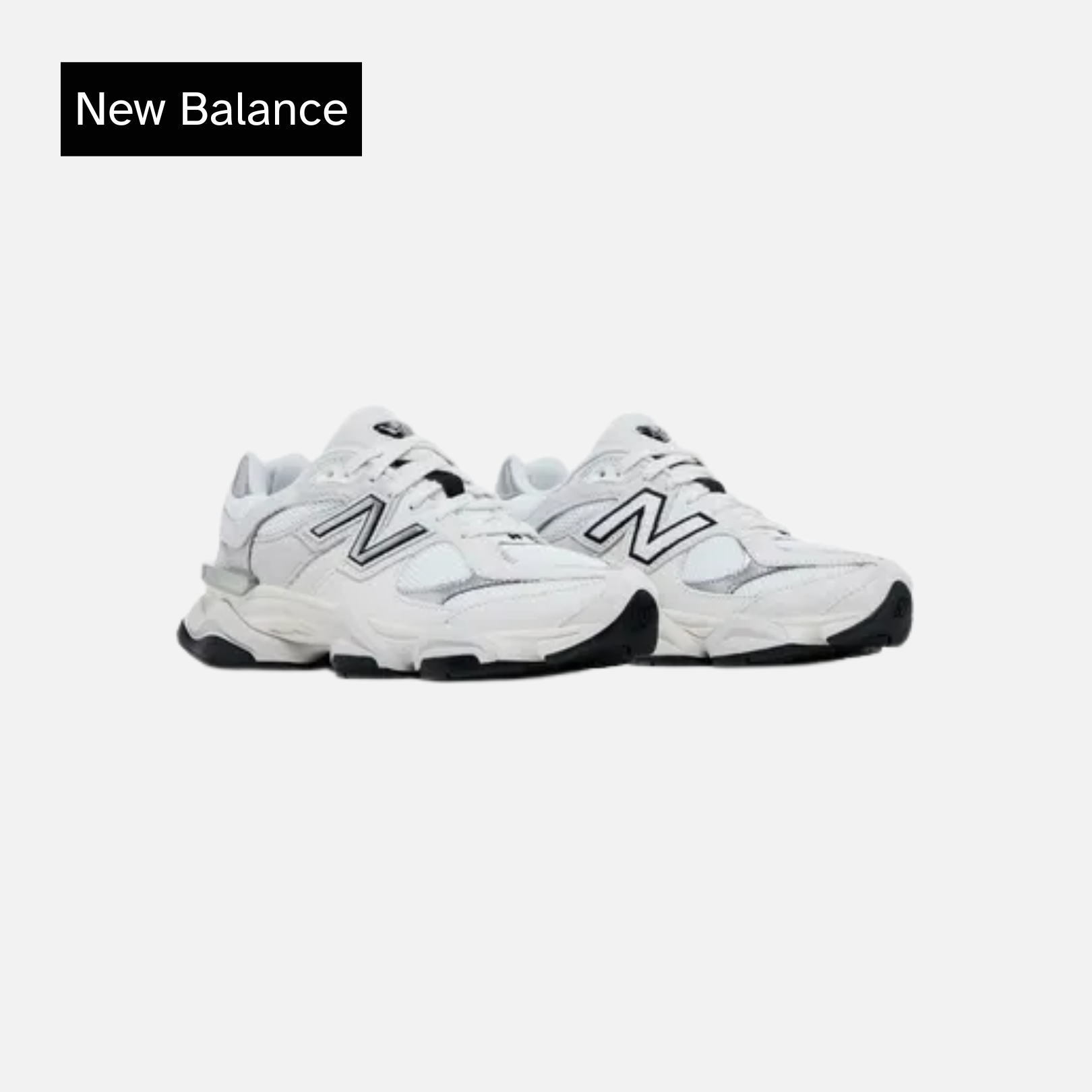 9060 'White Black Metallic Silver'