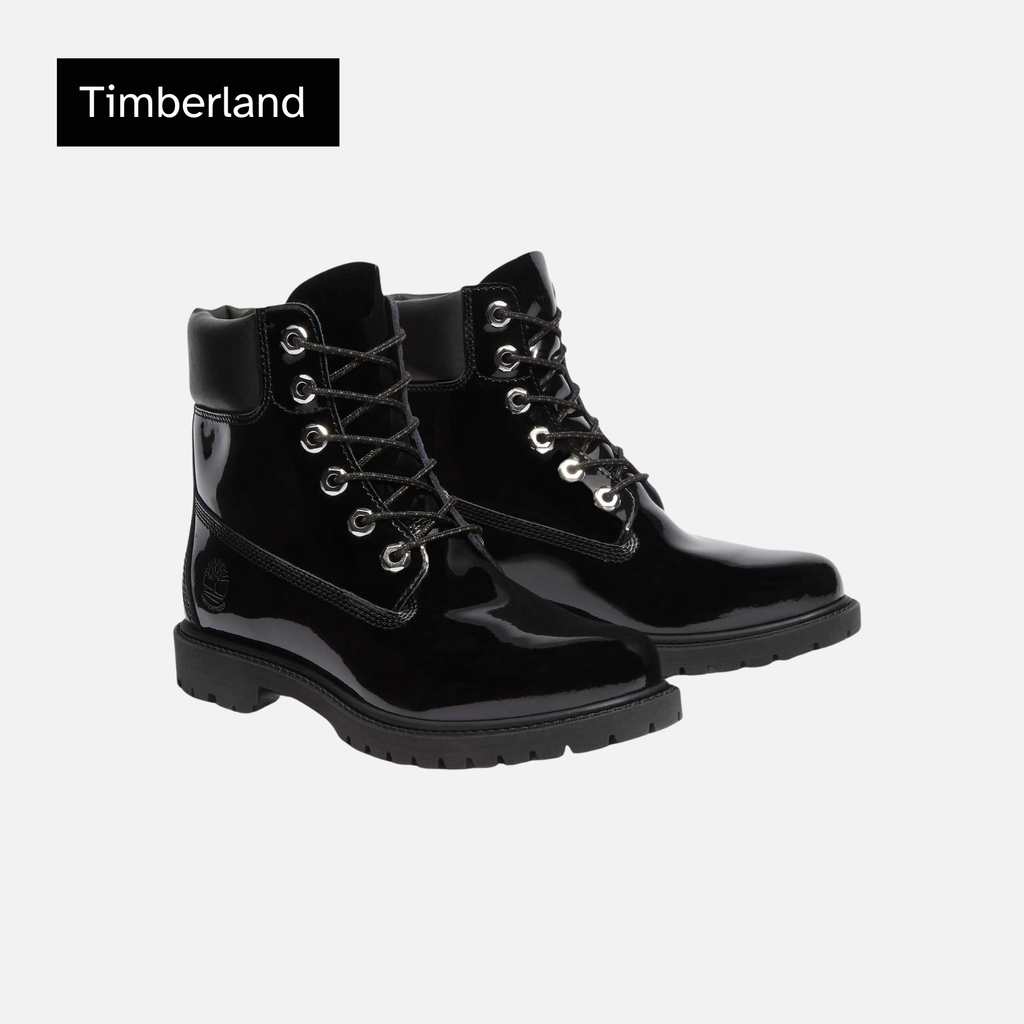 Timberland 6 Inch Premium Waterproof Boot Youth 'Black Patent Leather'