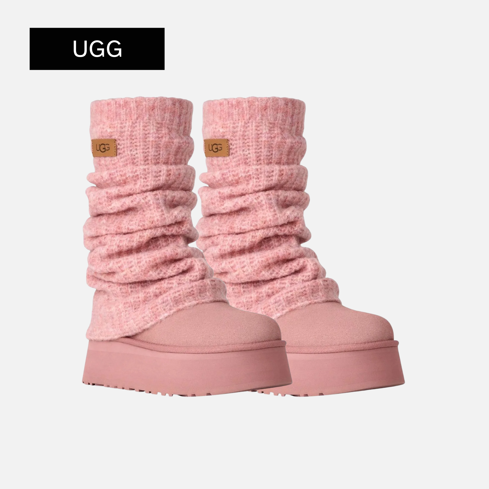 UGG Wmns Classic Mini Dipper Legwarmer 'Pink Dawn'