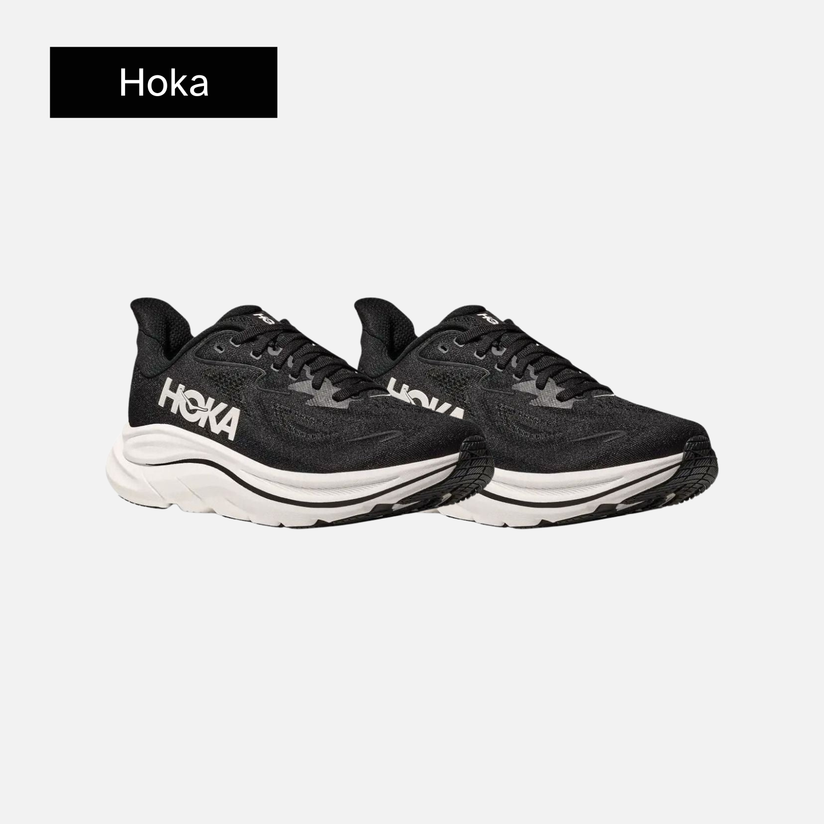 HOKA Bondi 9 'Black White'