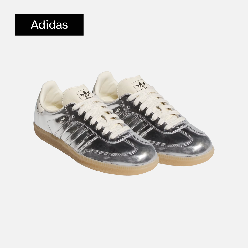 adidas Samba OG Silver Metallic Gum wmns