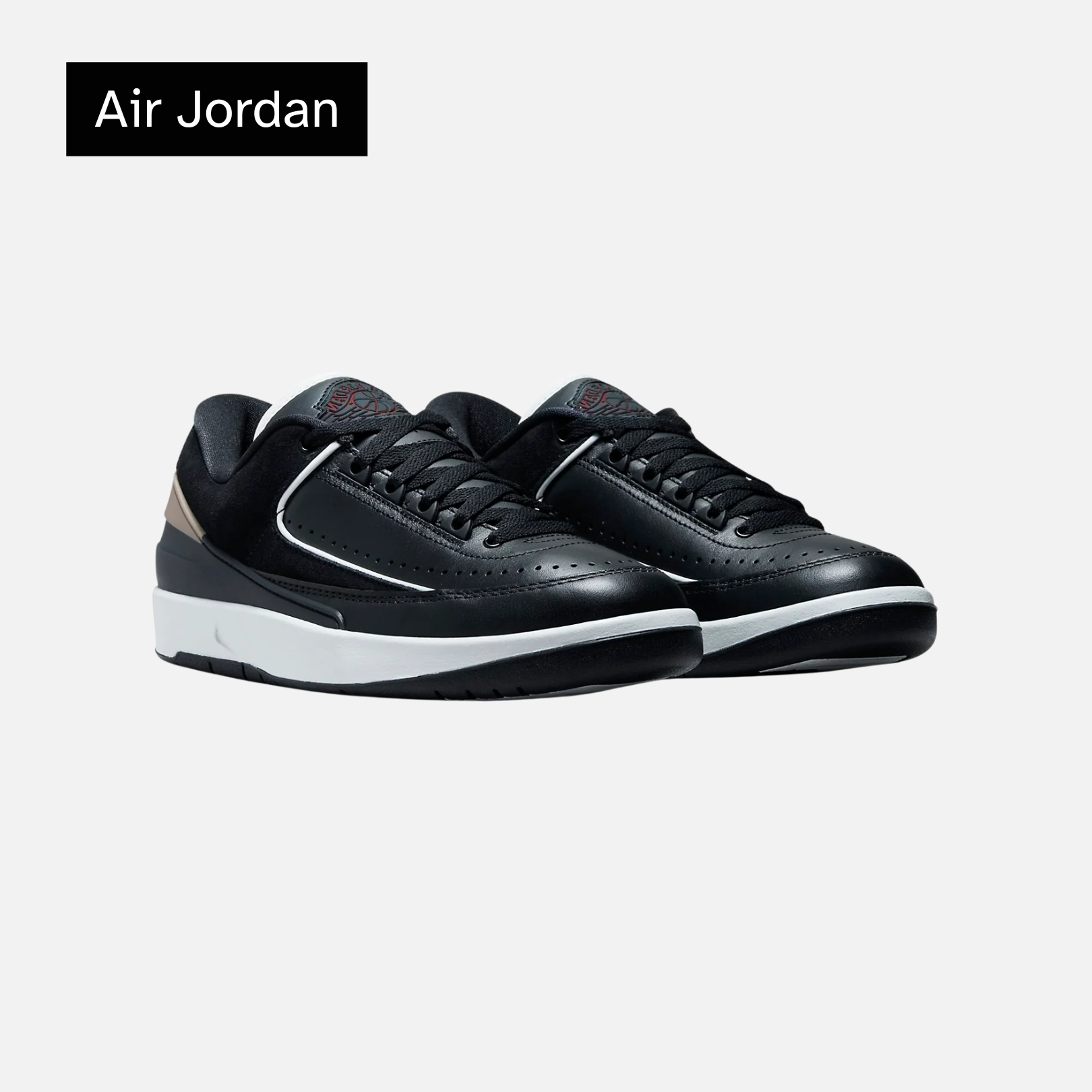 Wmns Air Jordan 2 Retro Low 'Black Metallic Gold'