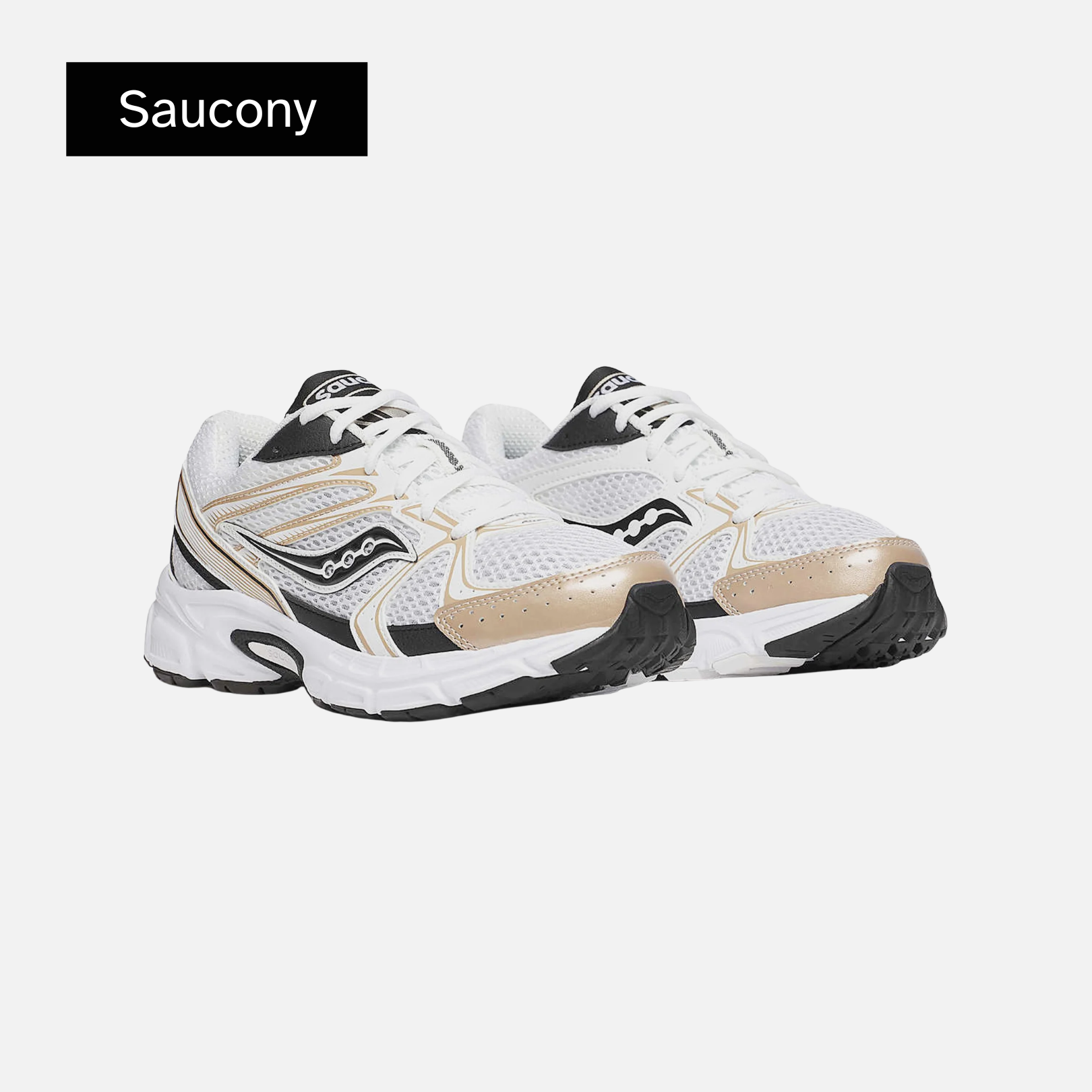 Saucony Grid Ride Millennium 'White Gold Black'