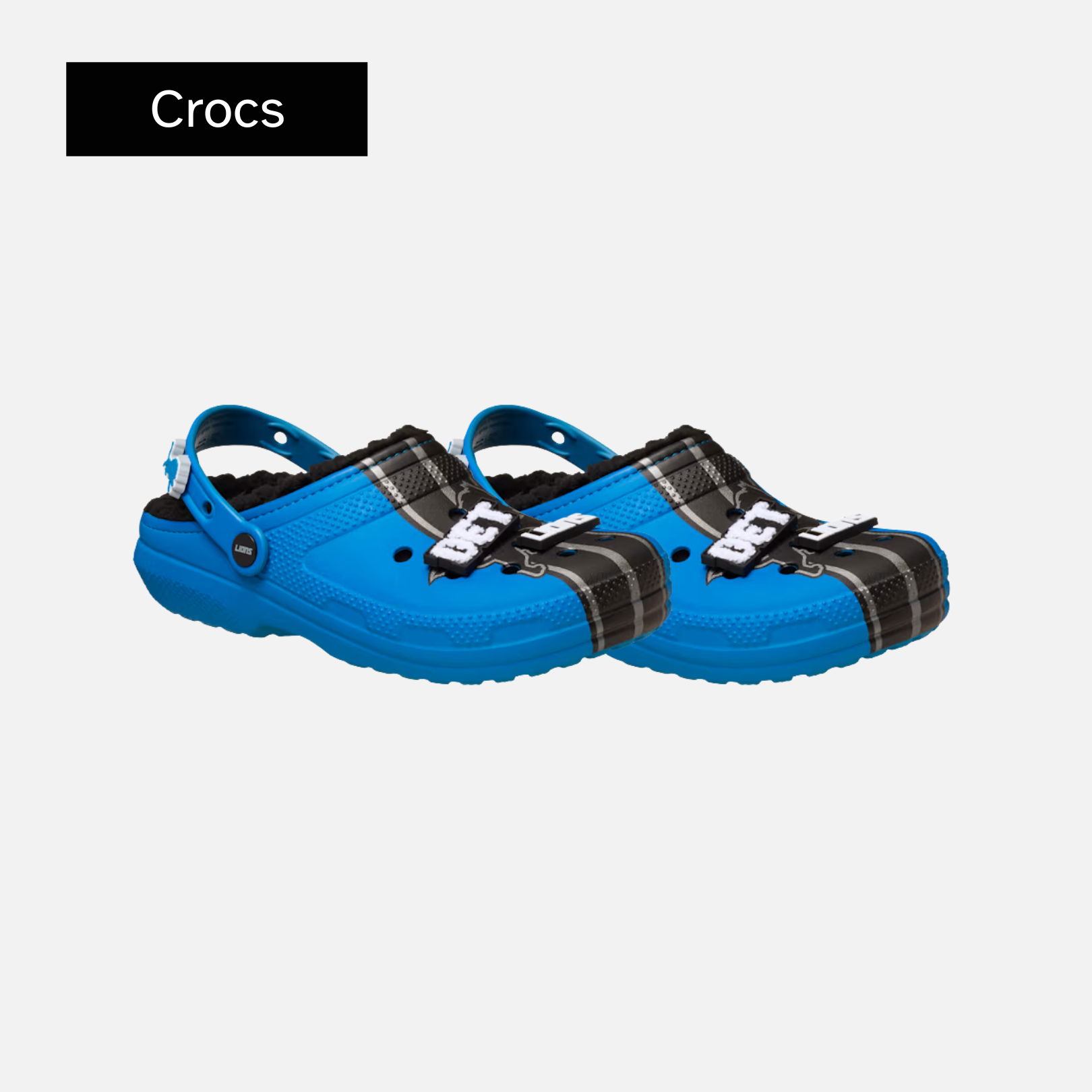 NFL x Crocs Classic Lined Clog 'Detroit Lions'