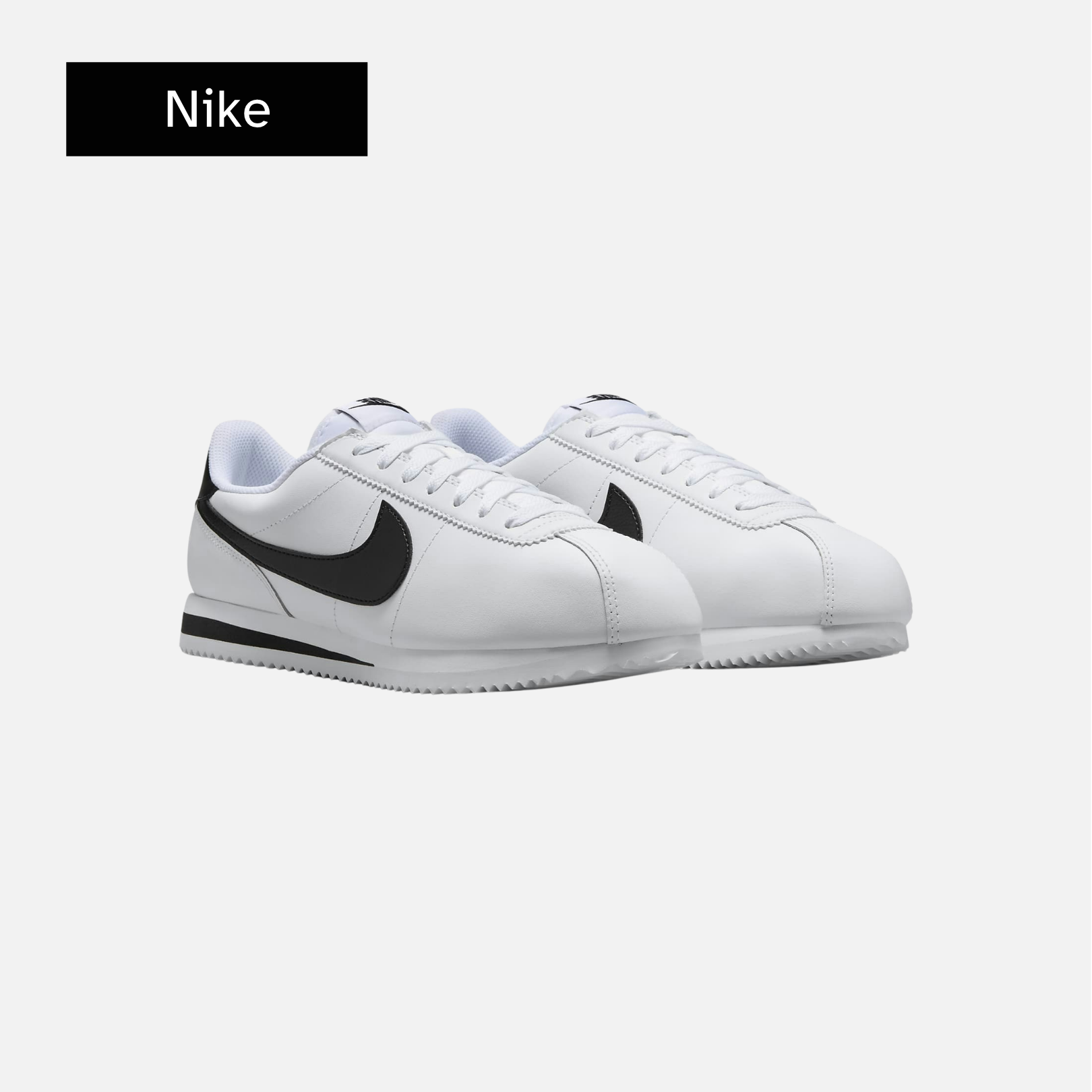 Nike Cortez Leather Wmns 'White Black'