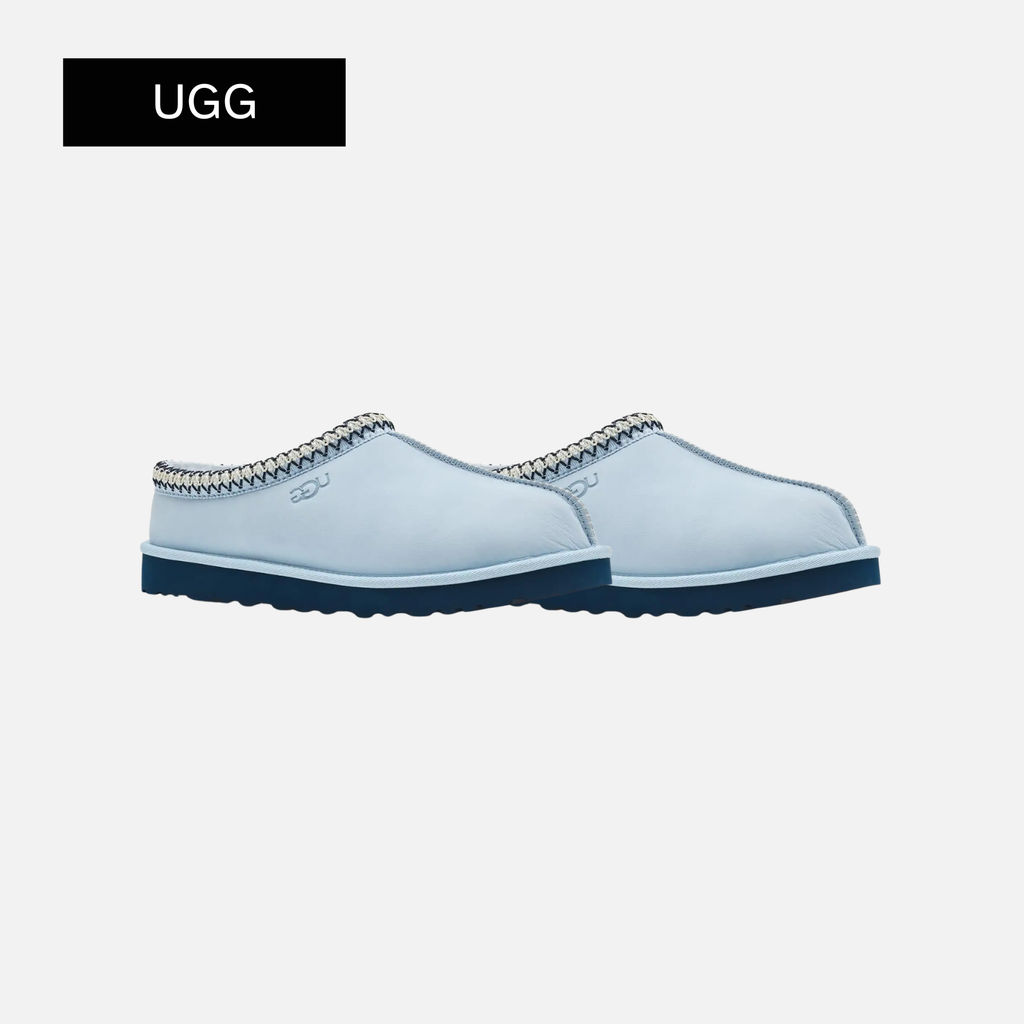 UGG Men's Tasman II Nubuck Sheepskin Slippers in Sky Blue