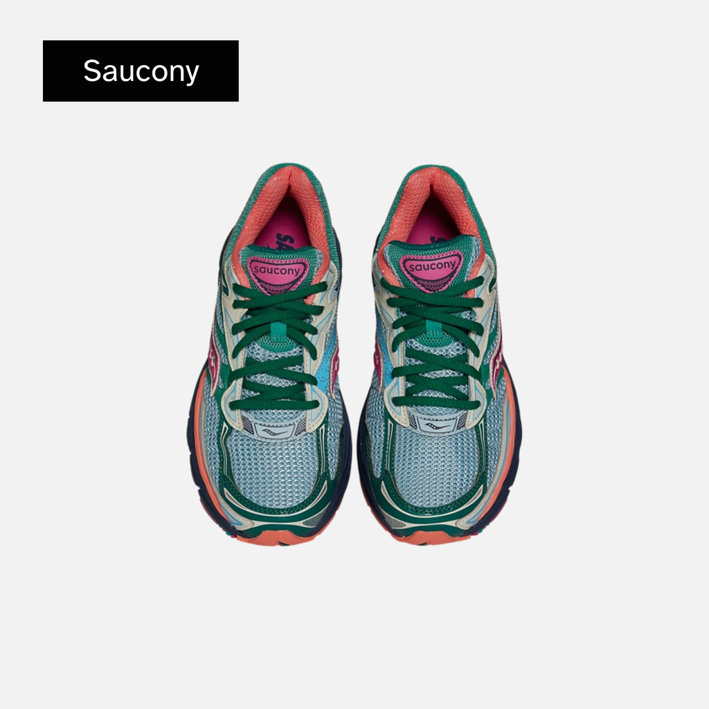 Saucony Wmns ProGrid Omni 9 'Spruce Sterling Orange' Foot Locker Exclusive