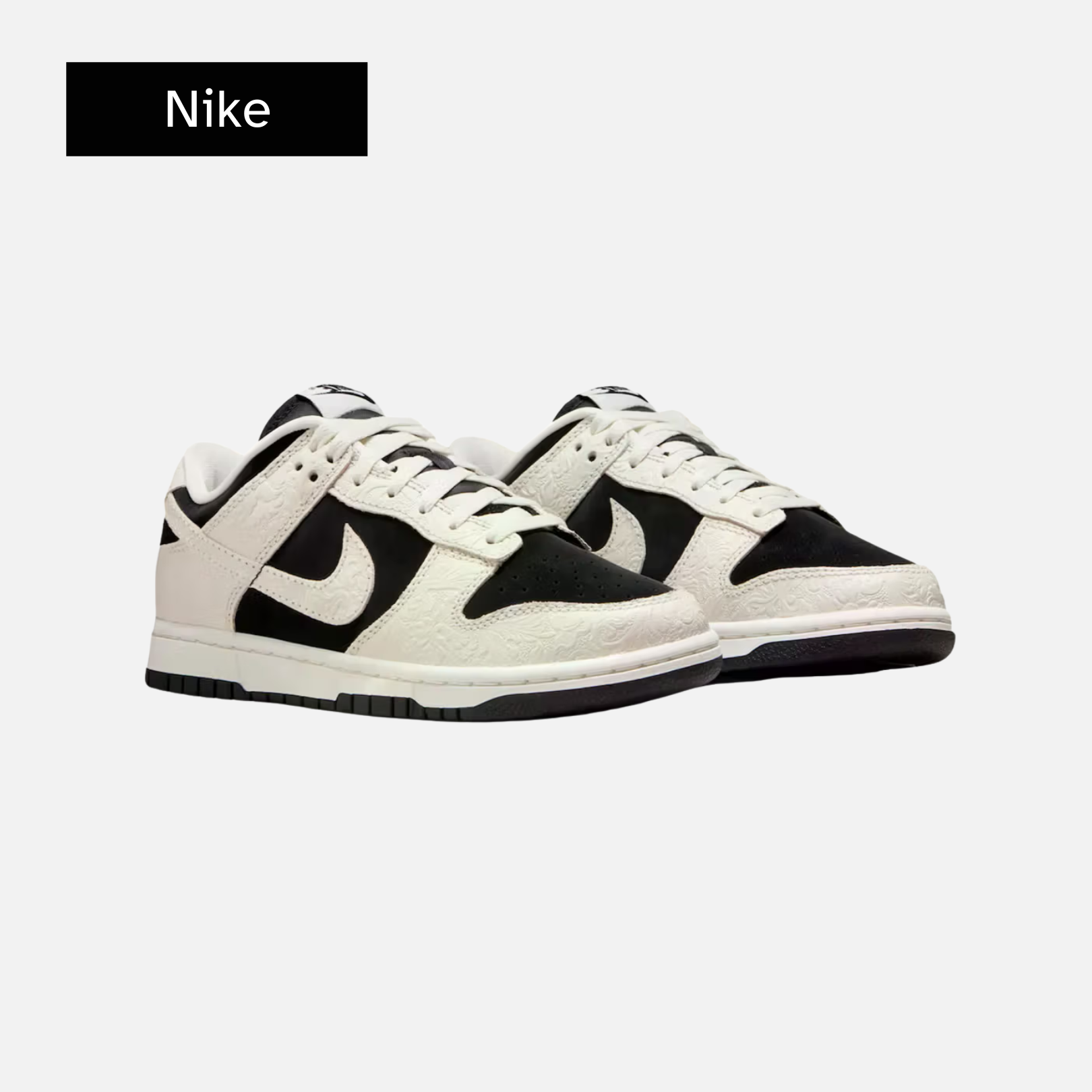 Nike Wmns Dunk Low 'Embossed Black Sail'
