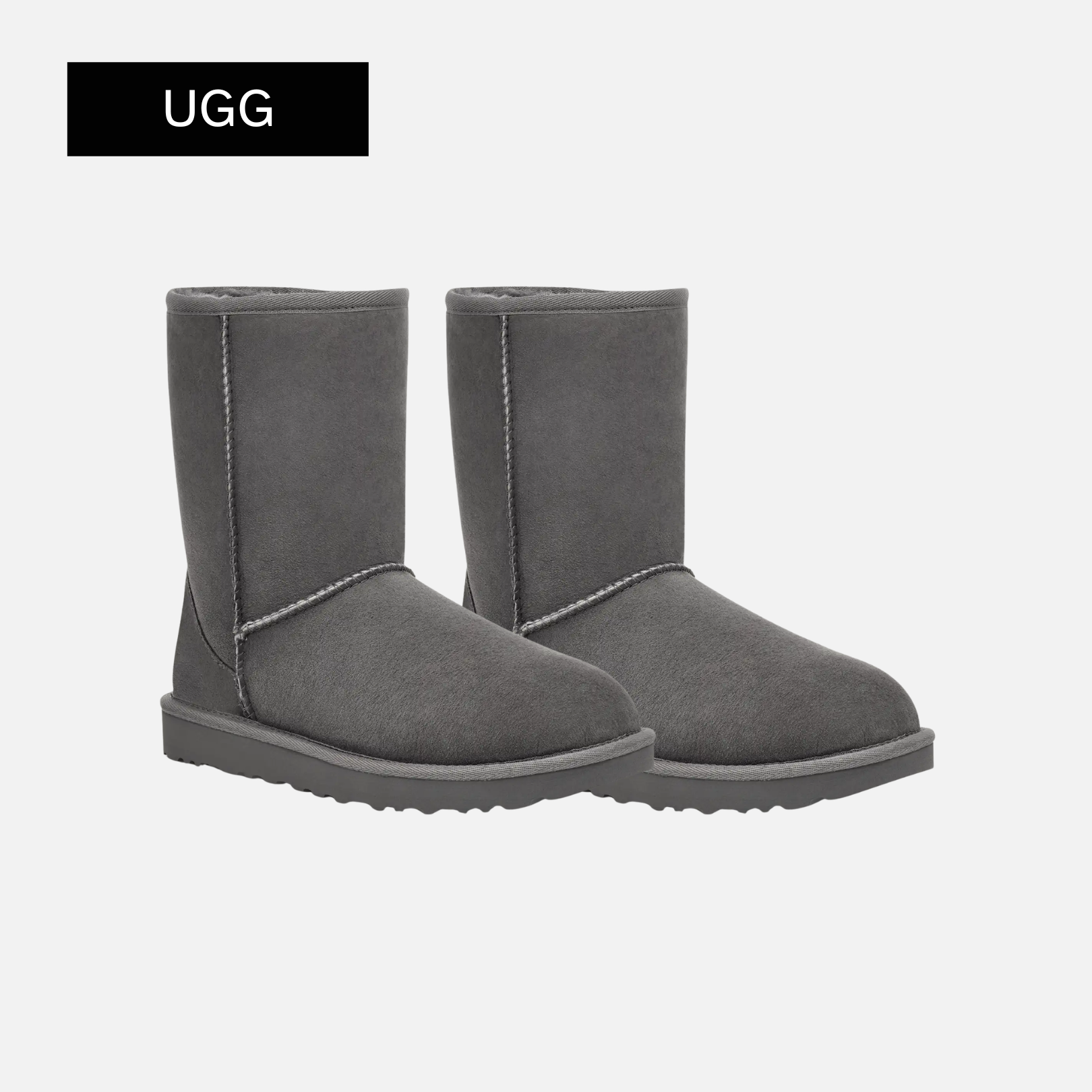 UGG-(WMNS) UGG Classic Short II Fleece Lined Gray