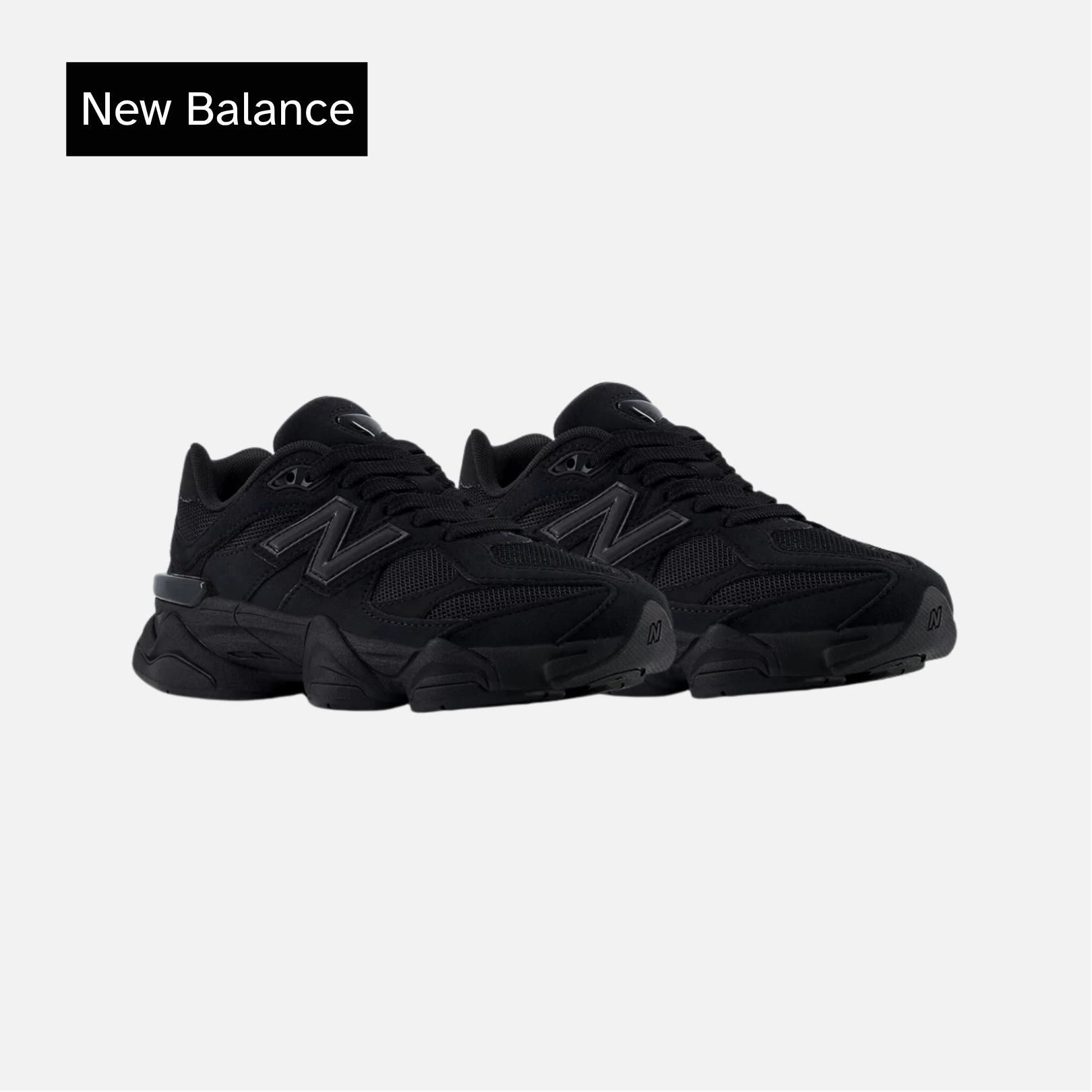 9060 Big Kid 'Triple Black Suede'