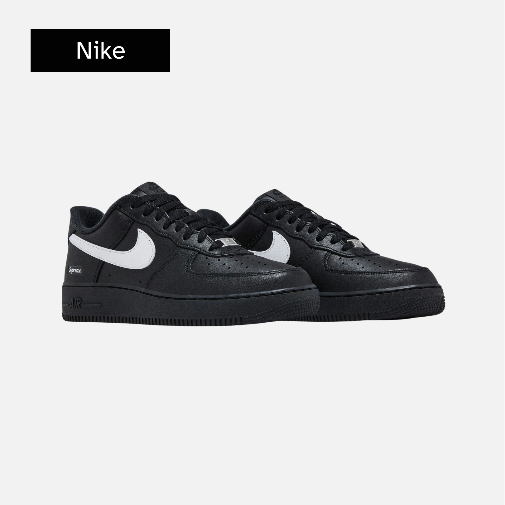 Supreme x Nike Air Force 1 Low 'Box Logo - Black White'