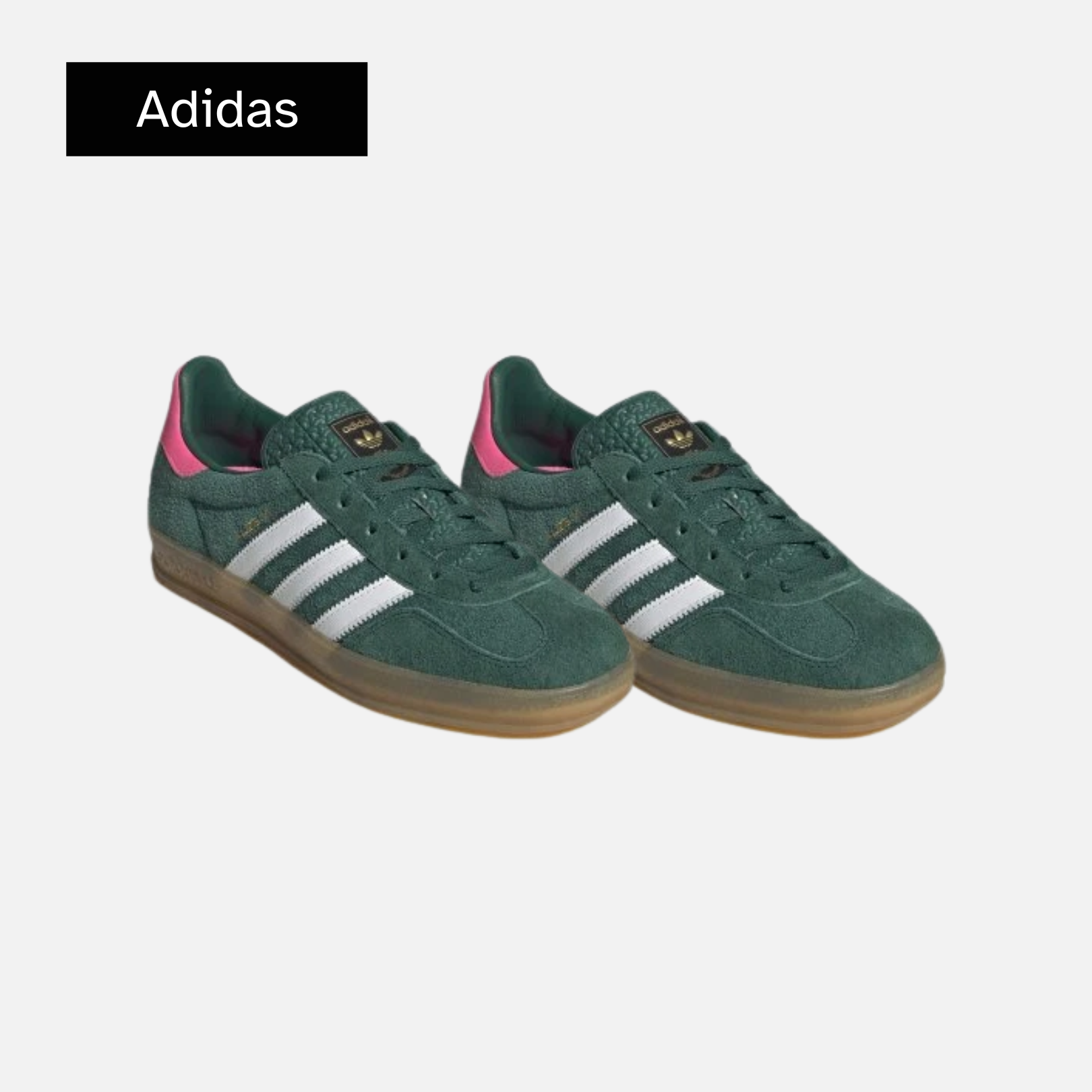 Wmns Gazelle Indoor 'Collegiate Green Pink'