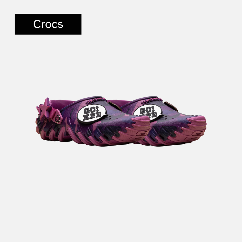 BAPE x Crocs Echo RO Clog 'Purple Camo'