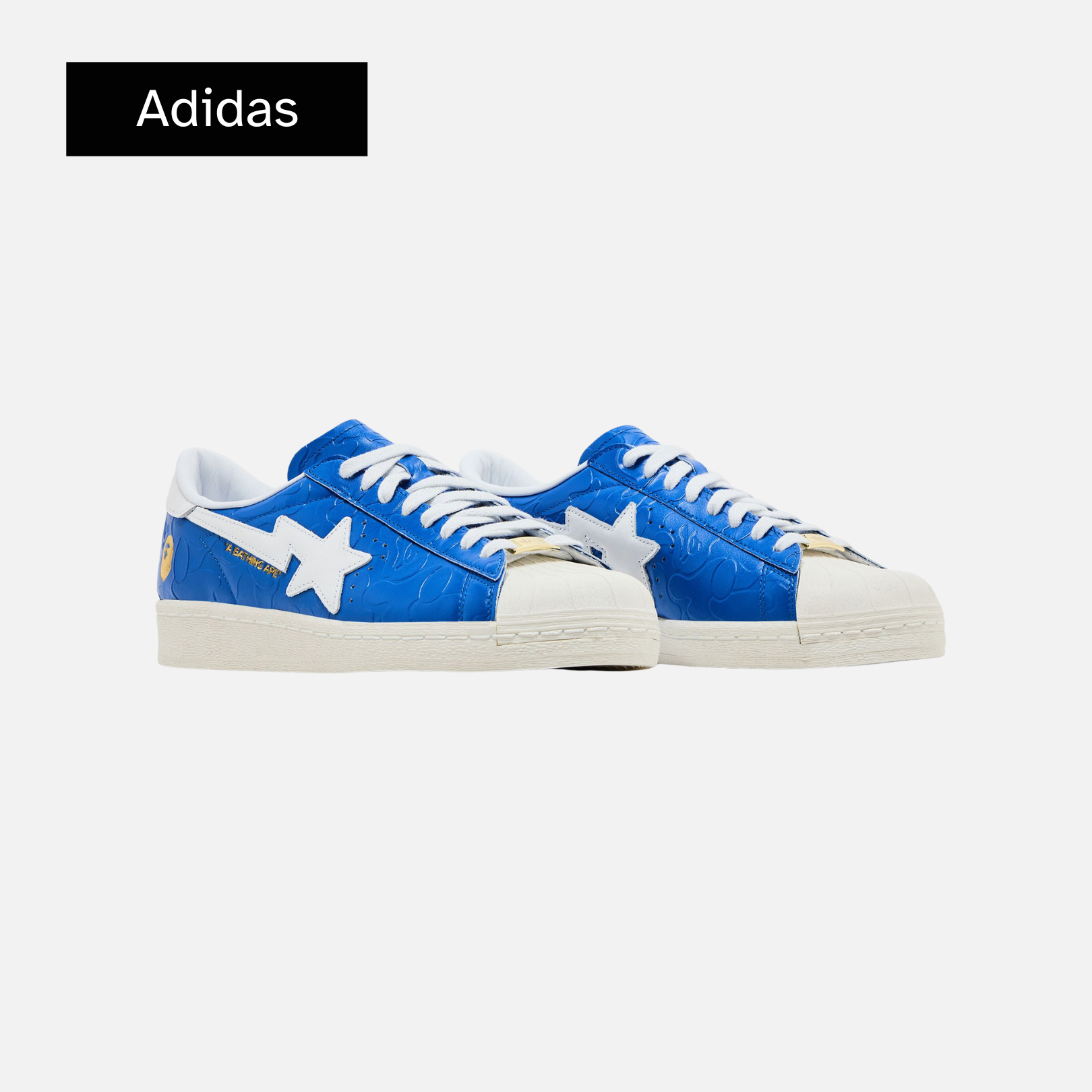 BAPE x adidas Superstar Vintage 'Blue White'
