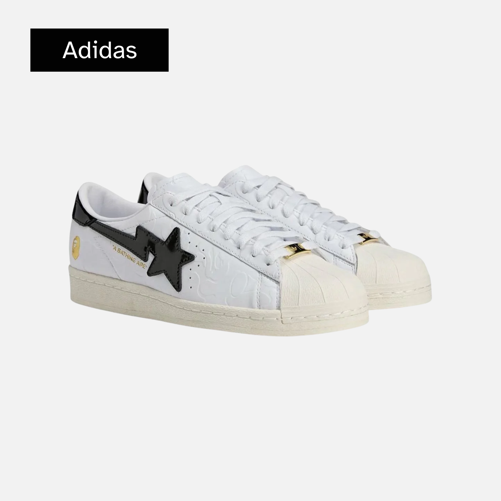 BAPE x adidas Superstar Vintage 'White Black'