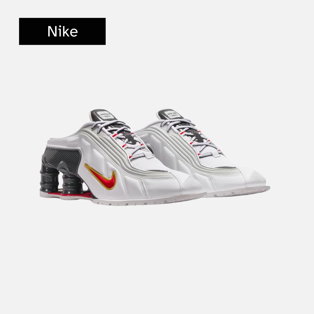 Martine Rose x Nike Wmns Shox Mule MR4 'Metallic Platinum Varsity Red'