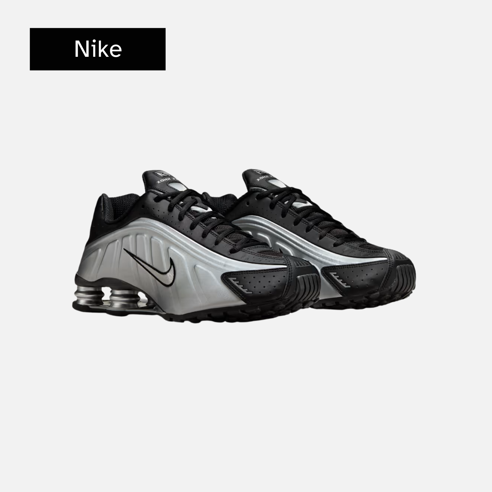 Nike Shox R4 'Metallic Silver Black'