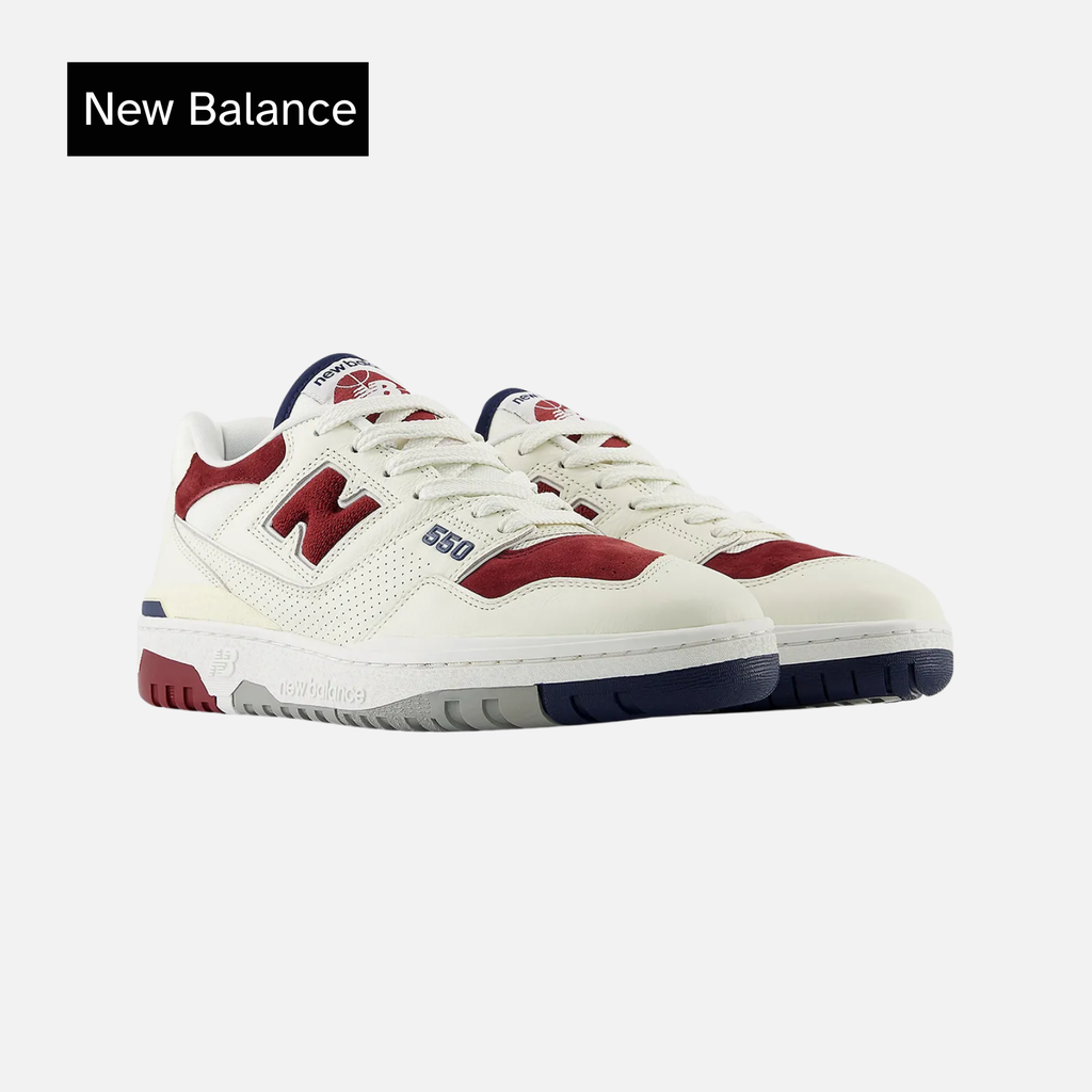 New Balance 550 'Suede Toe Pack - Burgundy Navy'