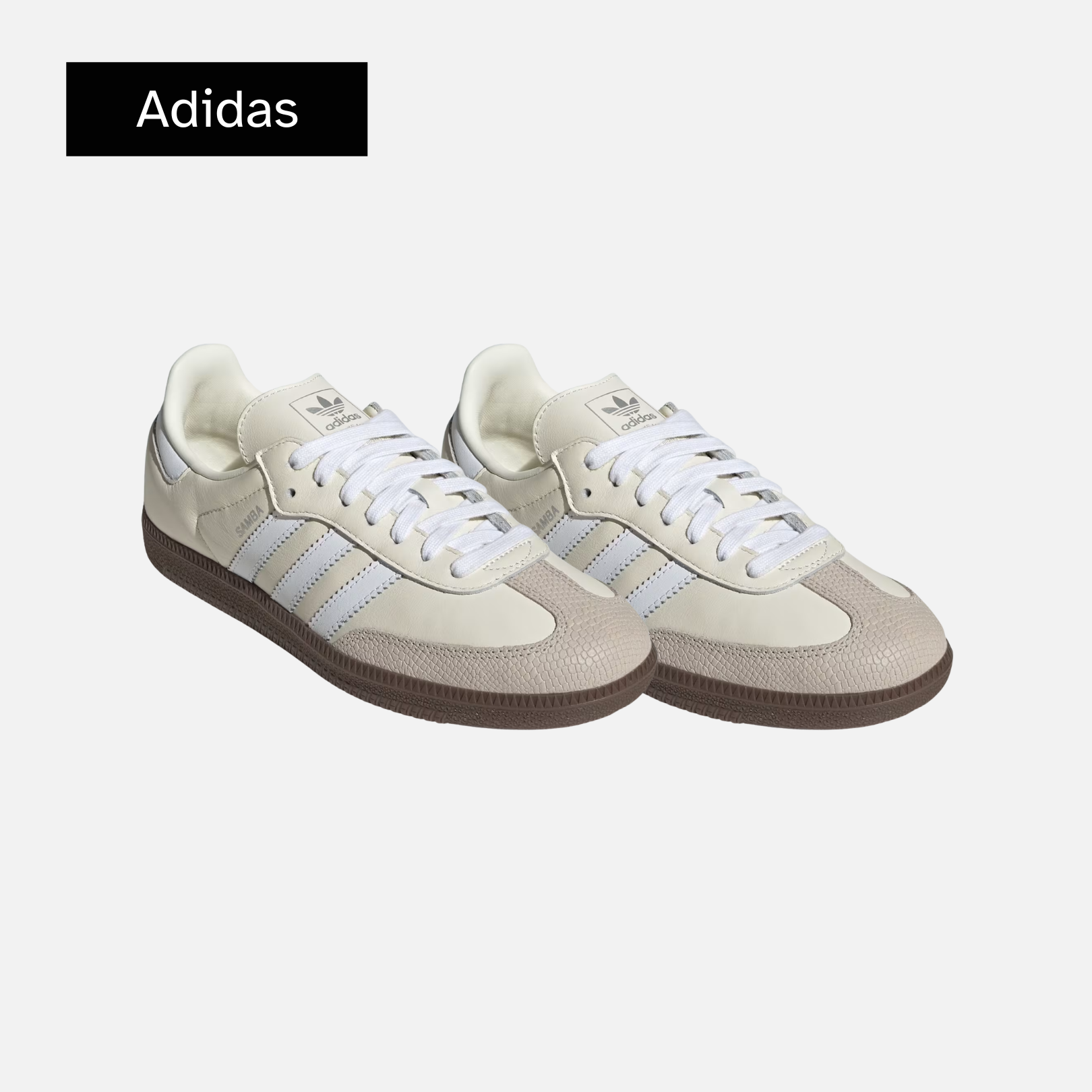 Adidas Wmns Samba OG 'Off White Alumina Snakeskin'