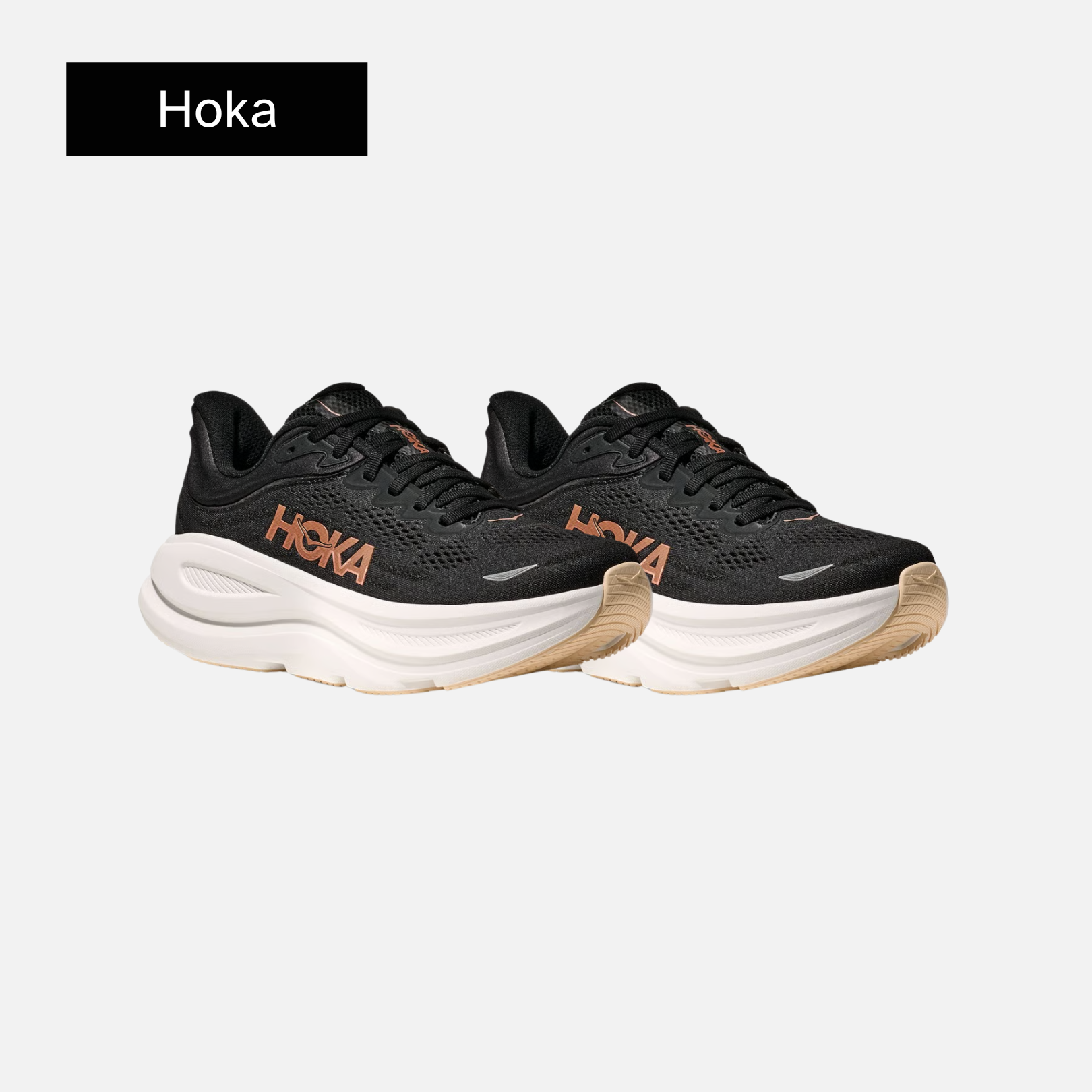 HOKA Wmns Bondi 9 'Black Rose Gold'