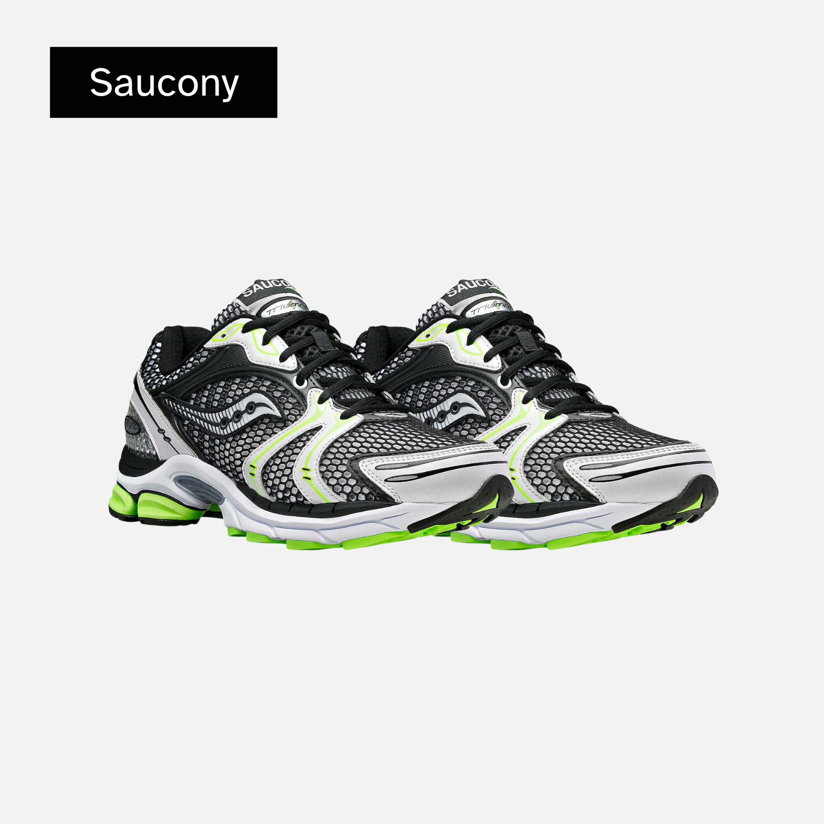 Saucony ProGrid Triumph 4 'Black Silver Fluo Green'