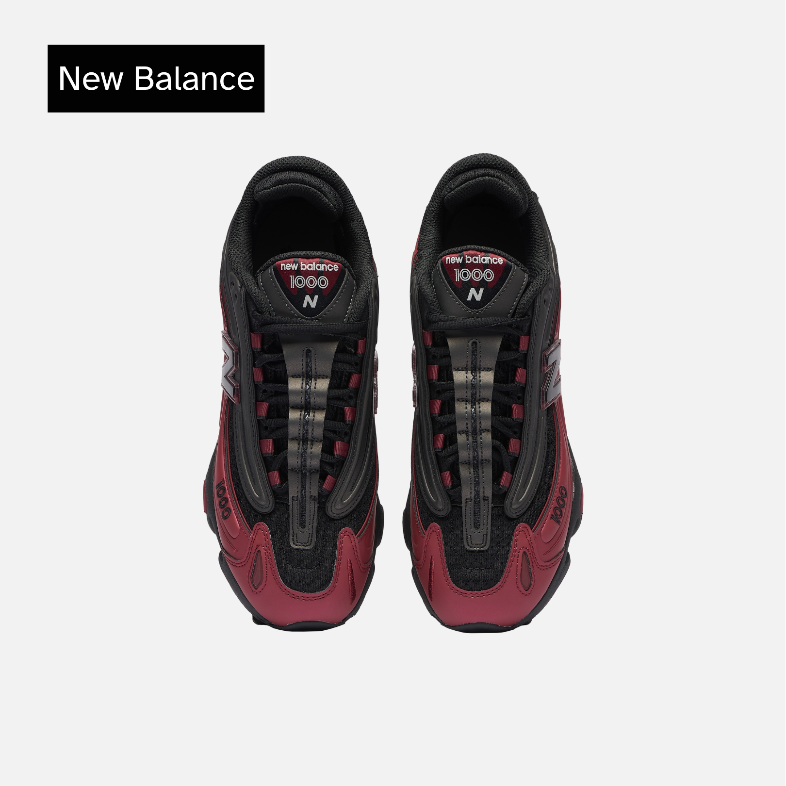 New Balance 1000 Black Burgundy