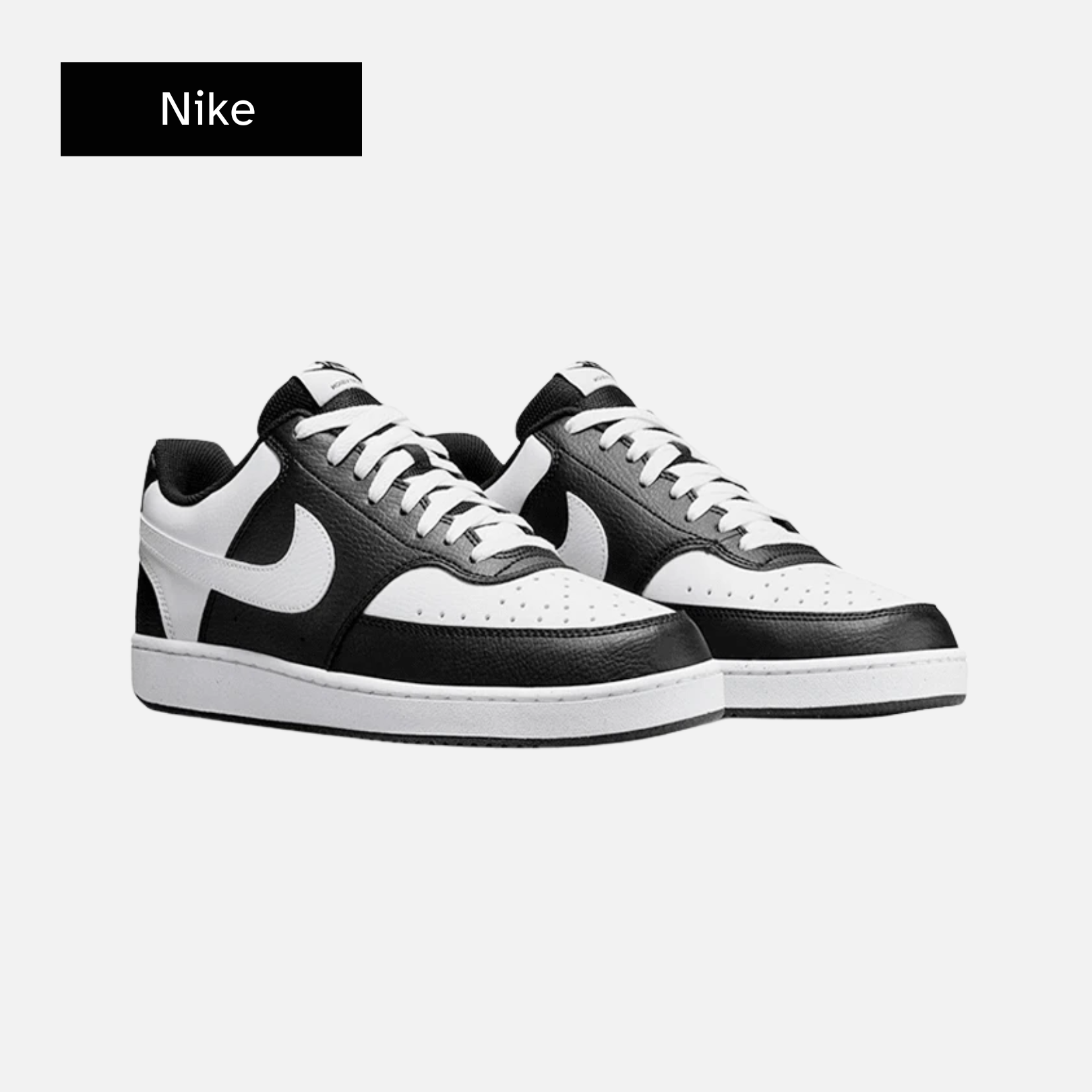 Nike Wmns Court Vision Low Next Nature 'Black White'