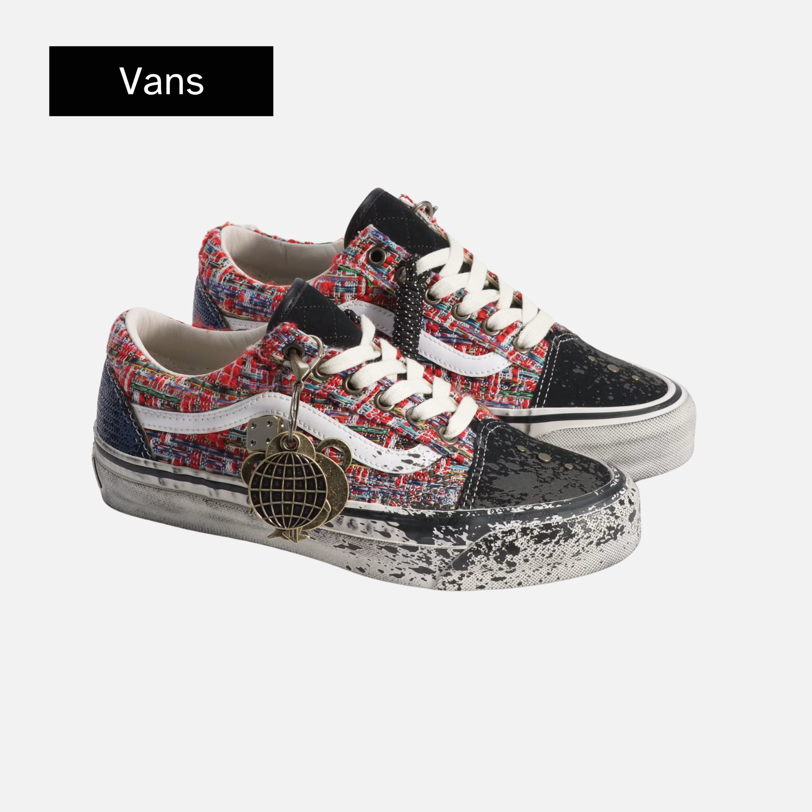 Vans Old Skool Premium Charms 'Red Black'