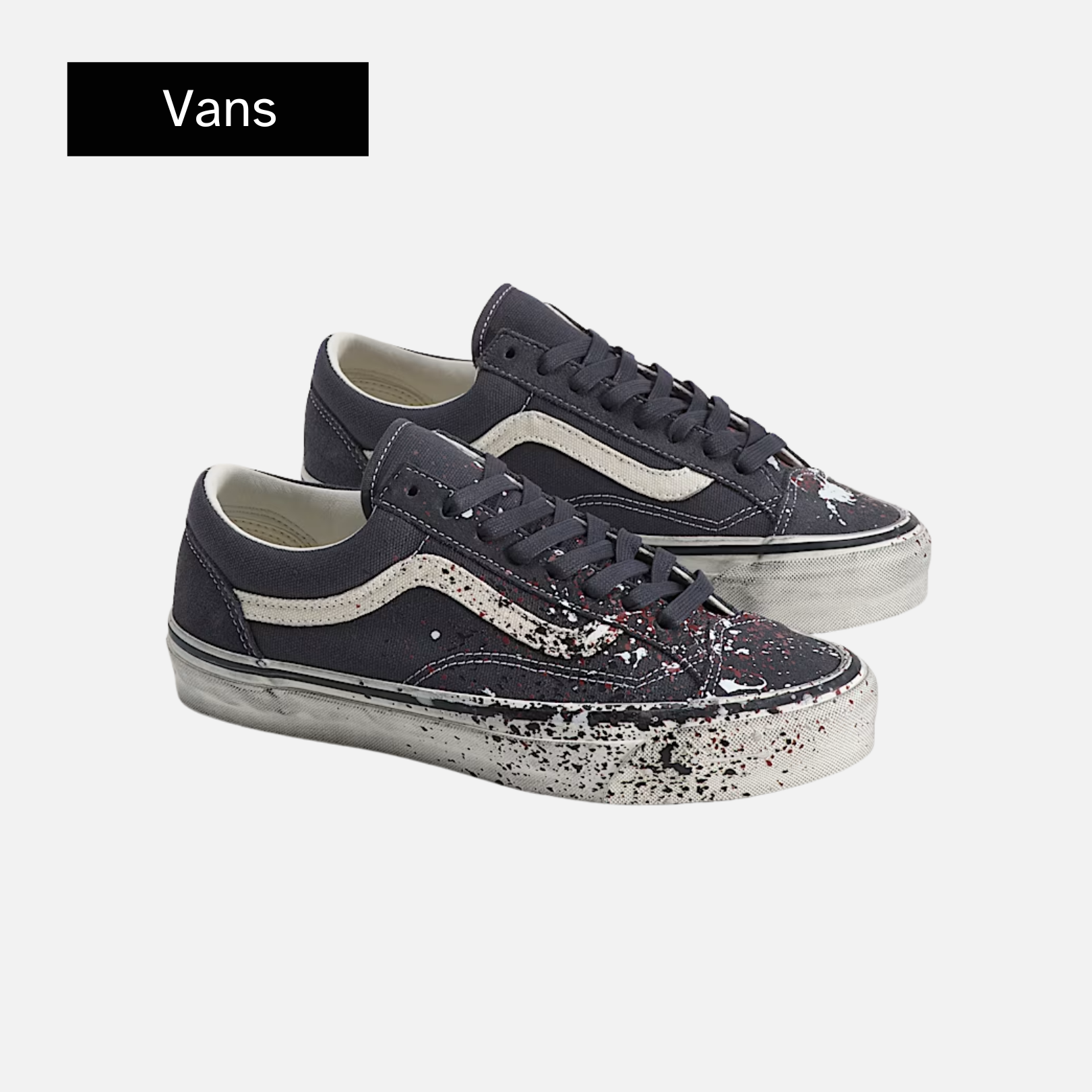Vans Old Skool 36 Paint Splatter 'Paint Splatter Charcoal Grey'